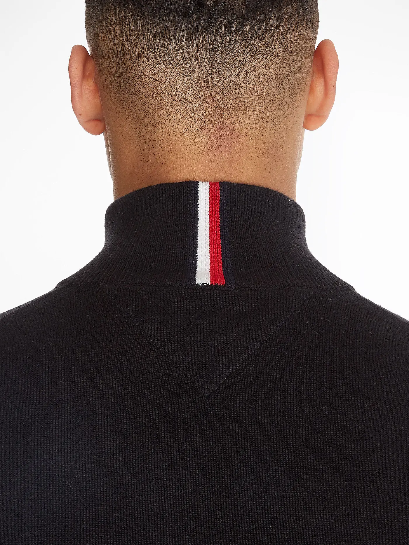 TOMMY HILFIGER | Troyerpullover | schwarz