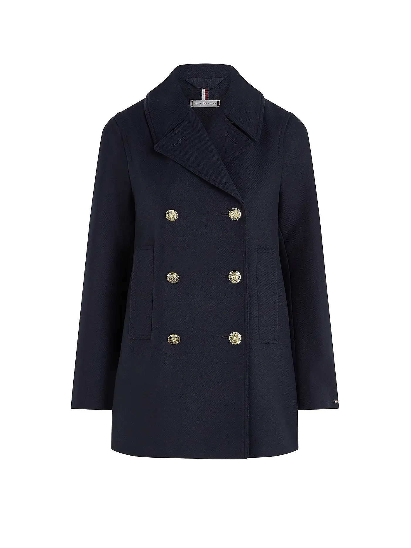 TOMMY HILFIGER | Wollmantel | dunkelblau