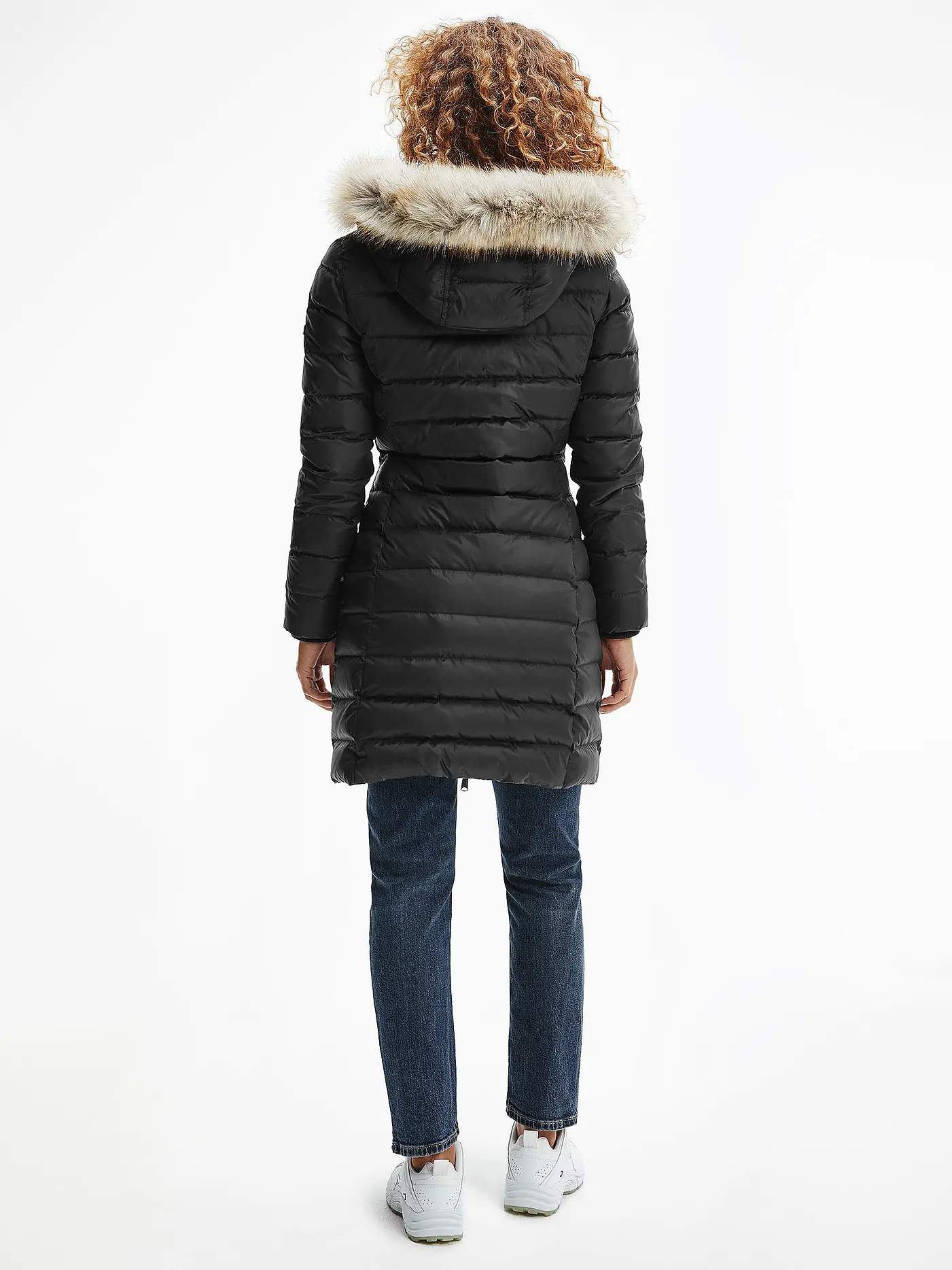 TOMMY JEANS | Daunenmantel | schwarz