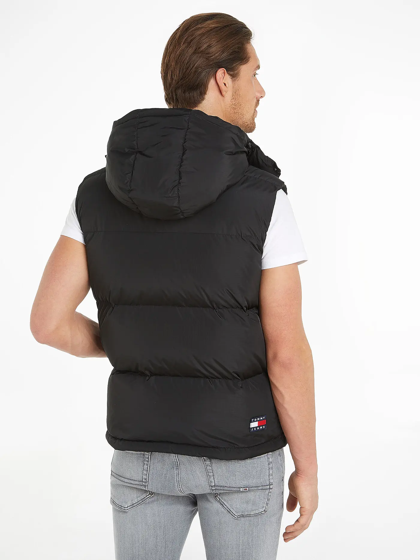 TOMMY JEANS | Daunensteppgilet ALASKA | schwarz