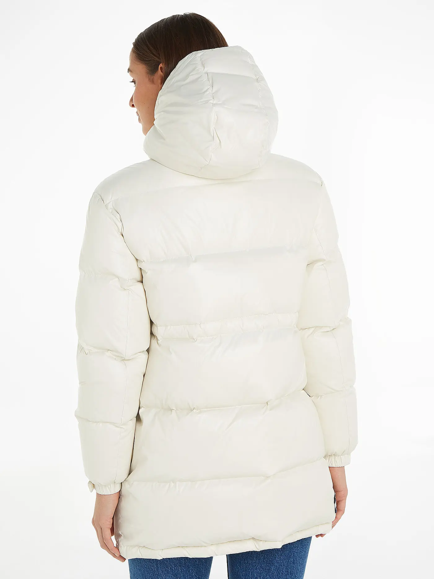 TOMMY JEANS | Daunensteppmantel | creme
