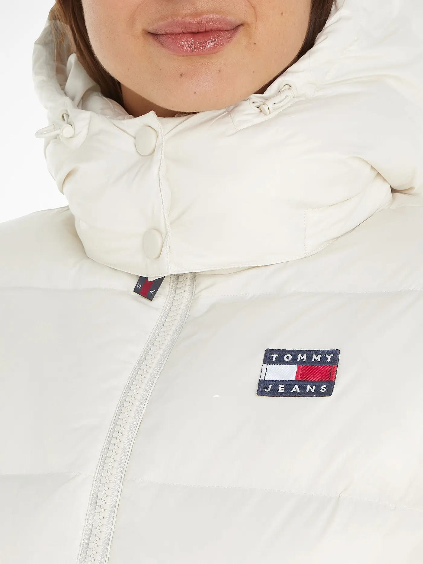 TOMMY JEANS | Daunensteppmantel | creme