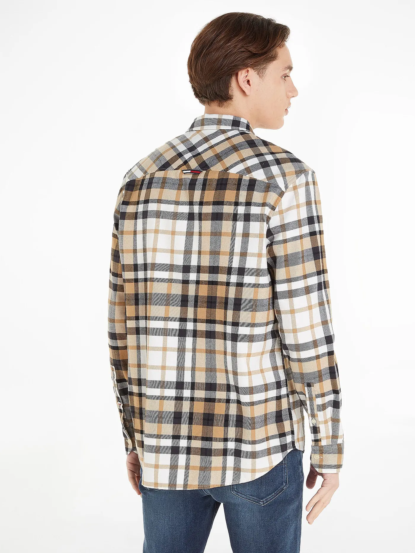 TOMMY JEANS | Hemd Classic Fit | beige