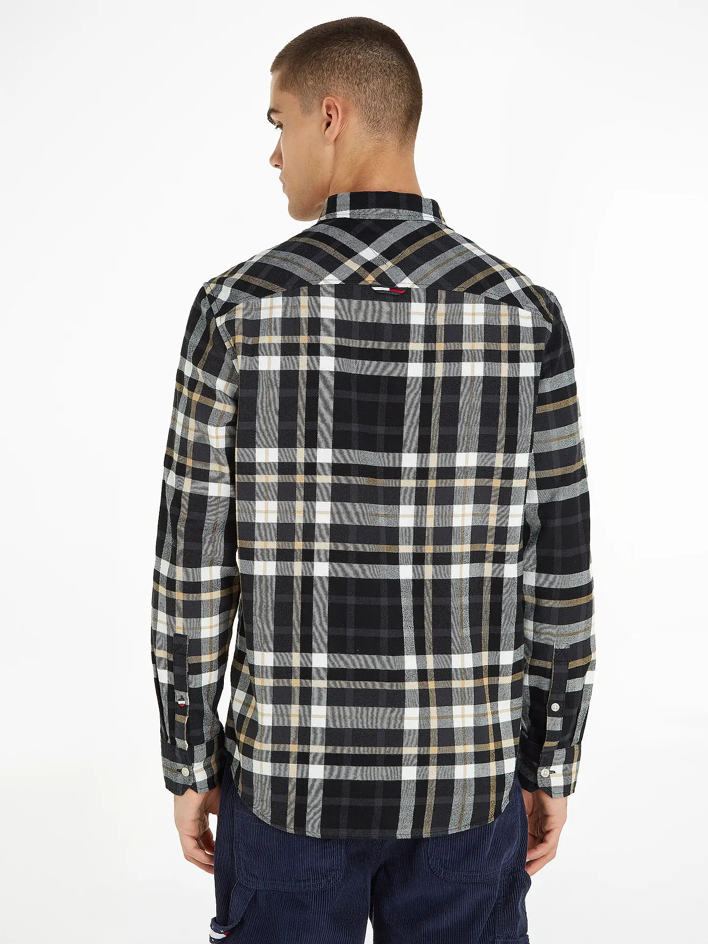 TOMMY JEANS | Hemd Classic Fit | schwarz