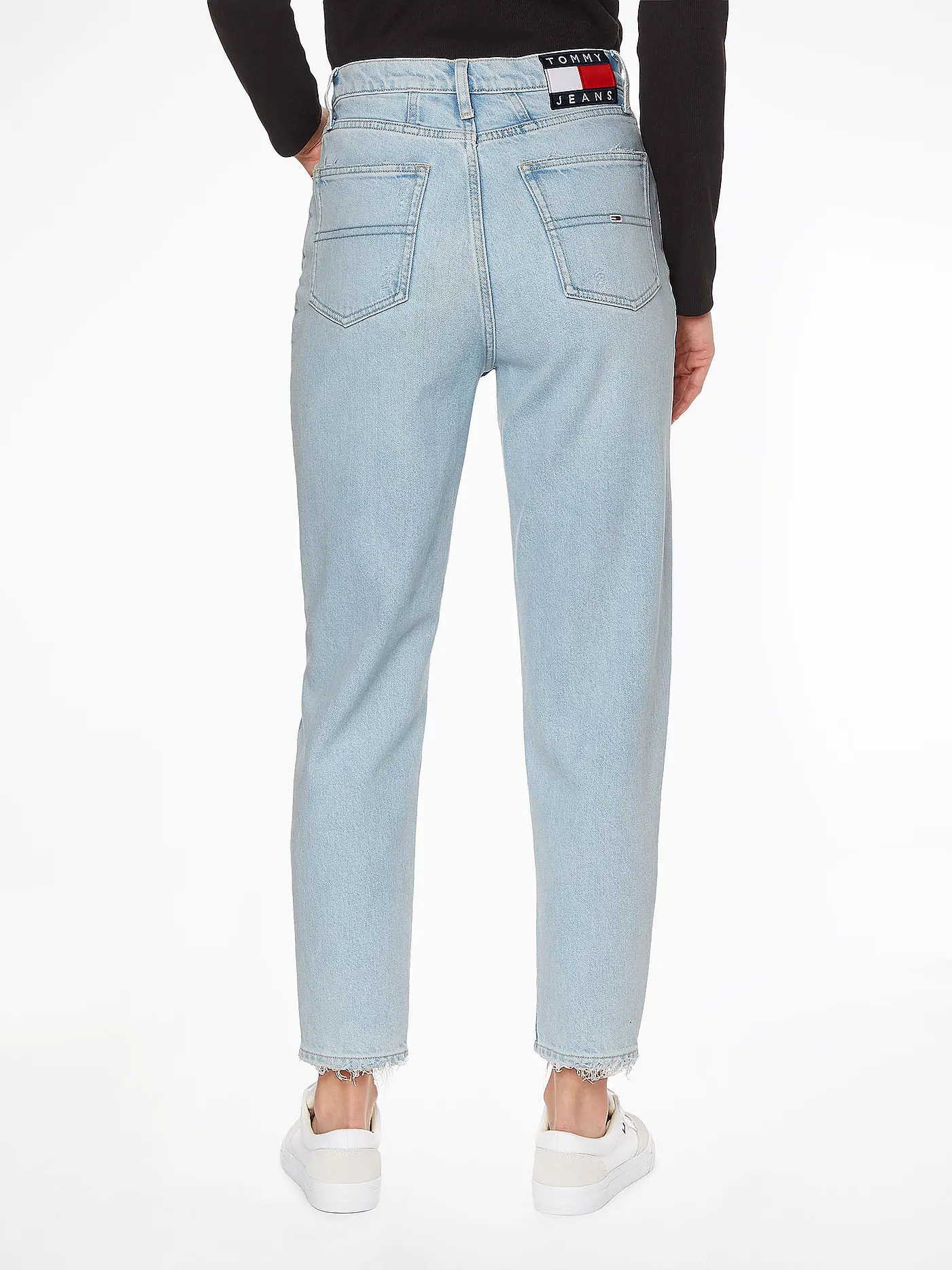 TOMMY JEANS | Highwaist Jeans Mom Fit | blau