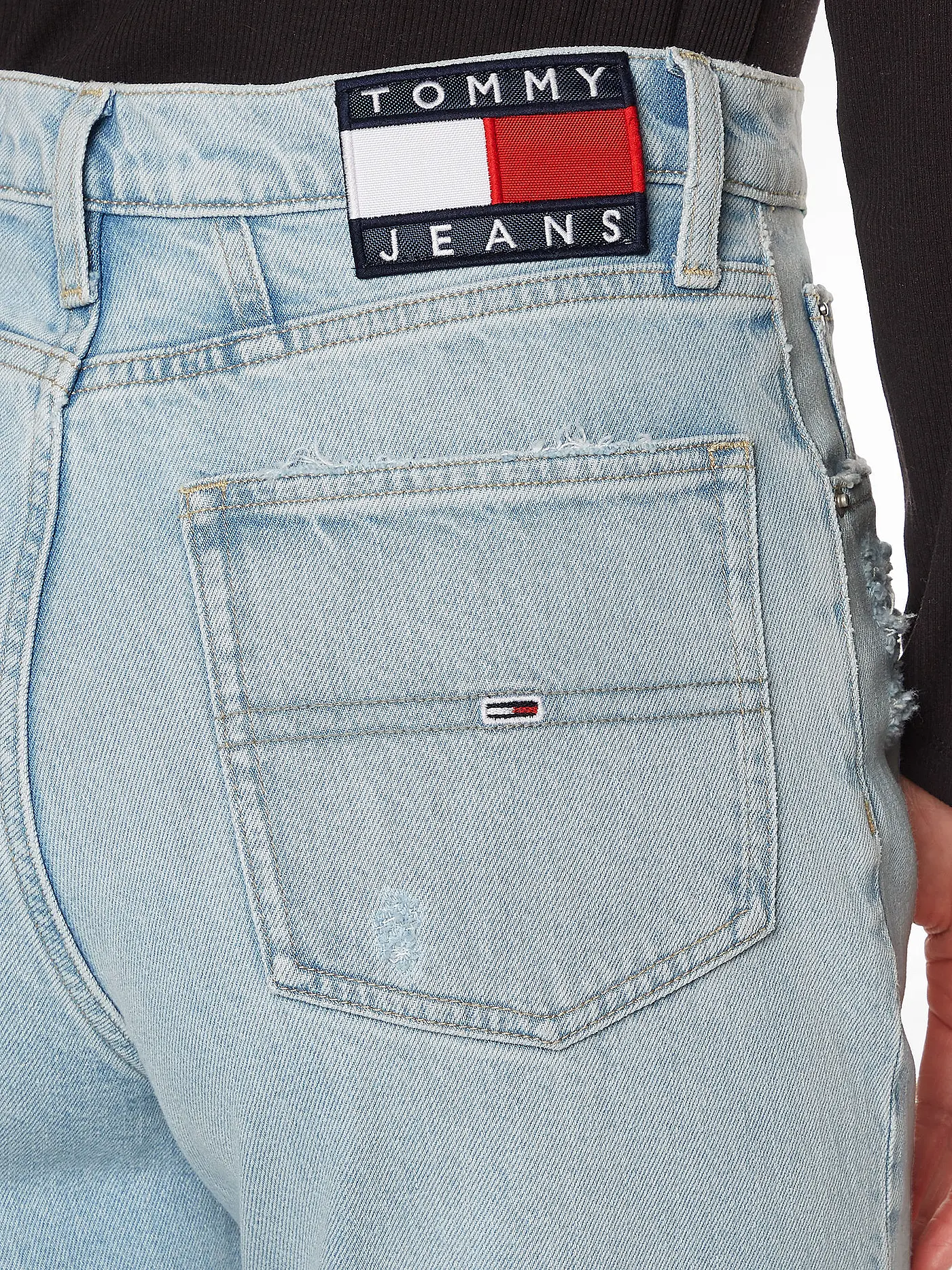 TOMMY JEANS | Highwaist Jeans Mom Fit | blau