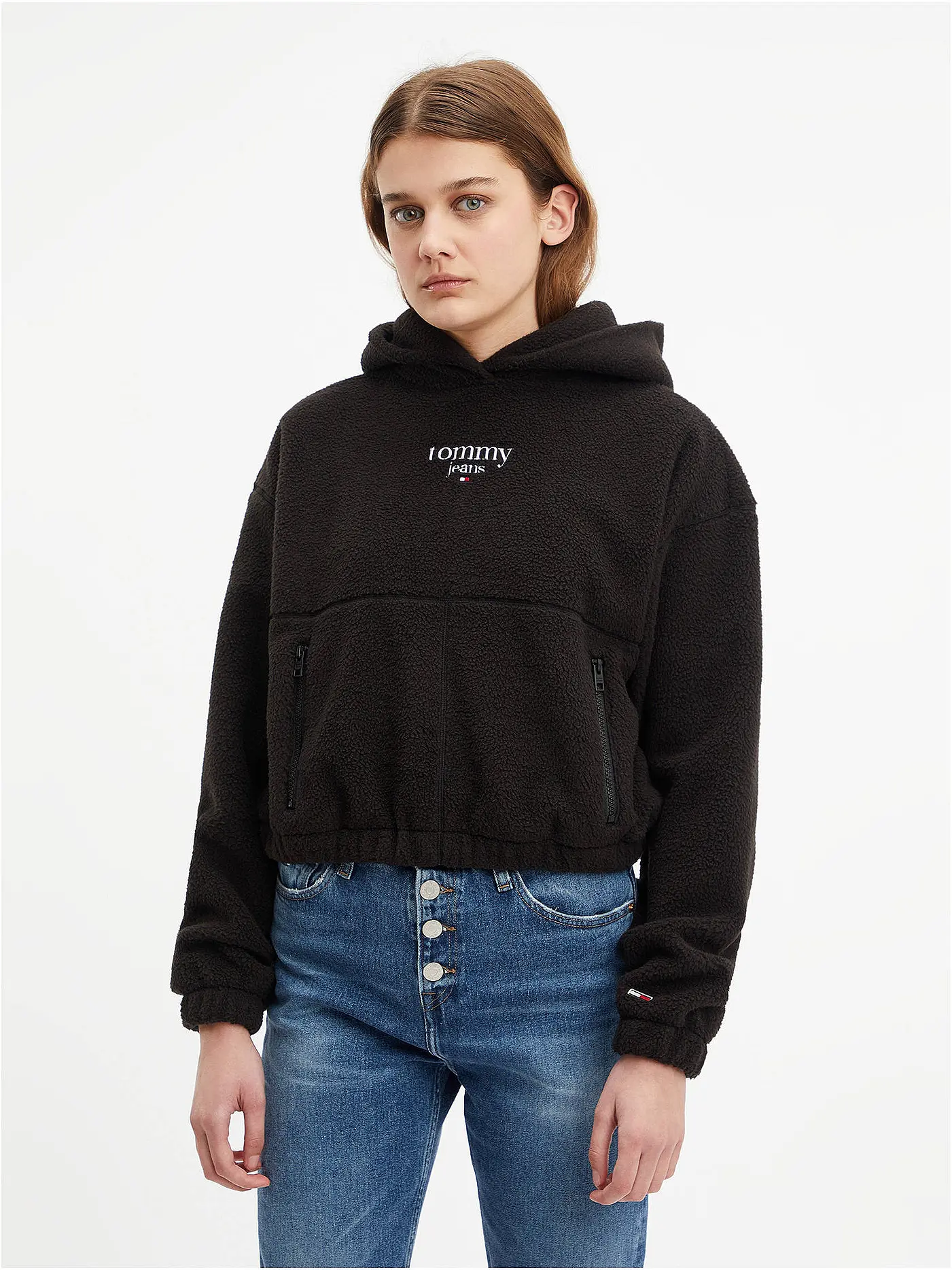 TOMMY JEANS | Kapuzenpullover - Hoodie | schwarz