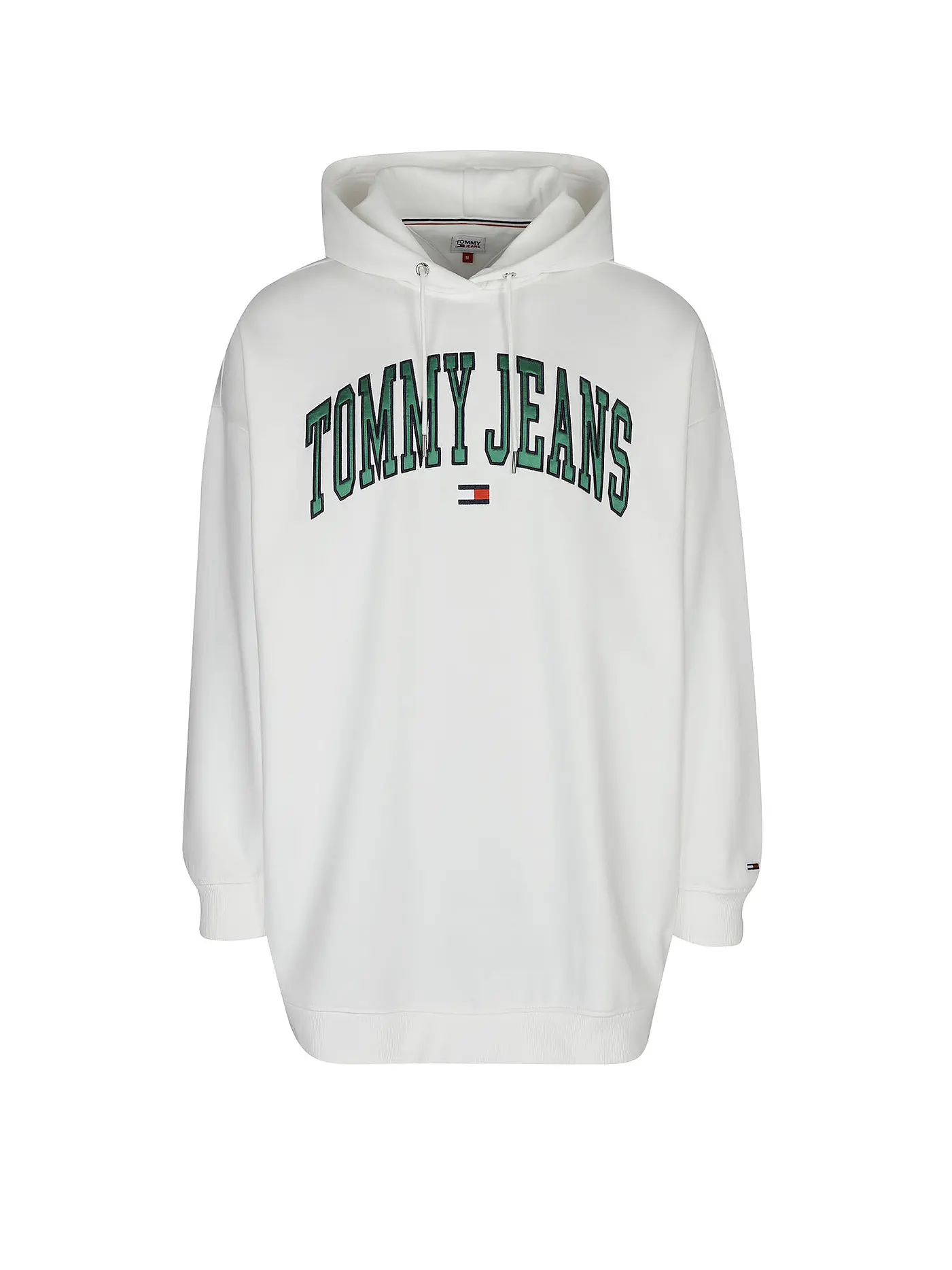 TOMMY JEANS | Kurzkleid - Hoodiekleid | weiss