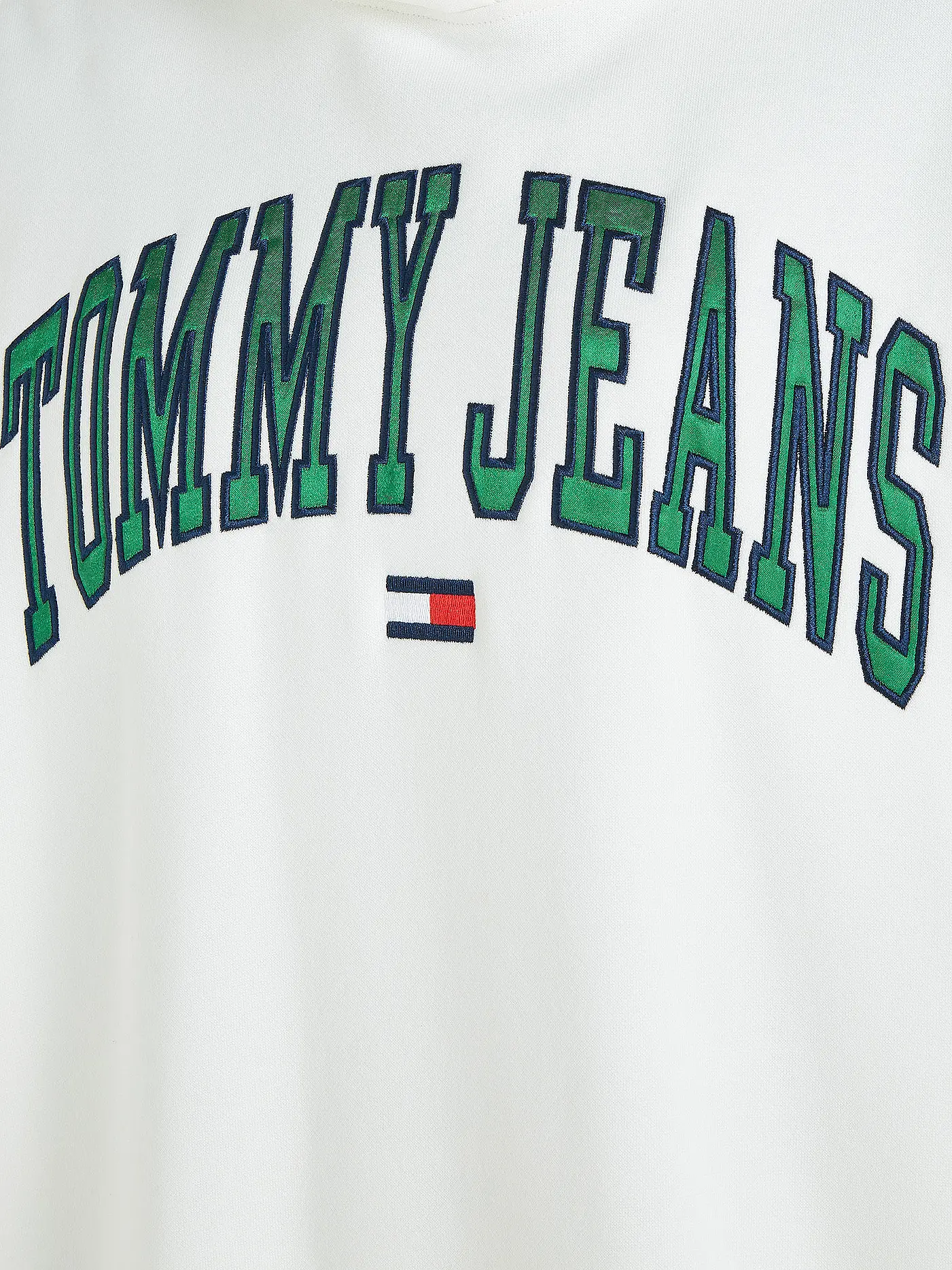 TOMMY JEANS | Kurzkleid - Hoodiekleid | weiss