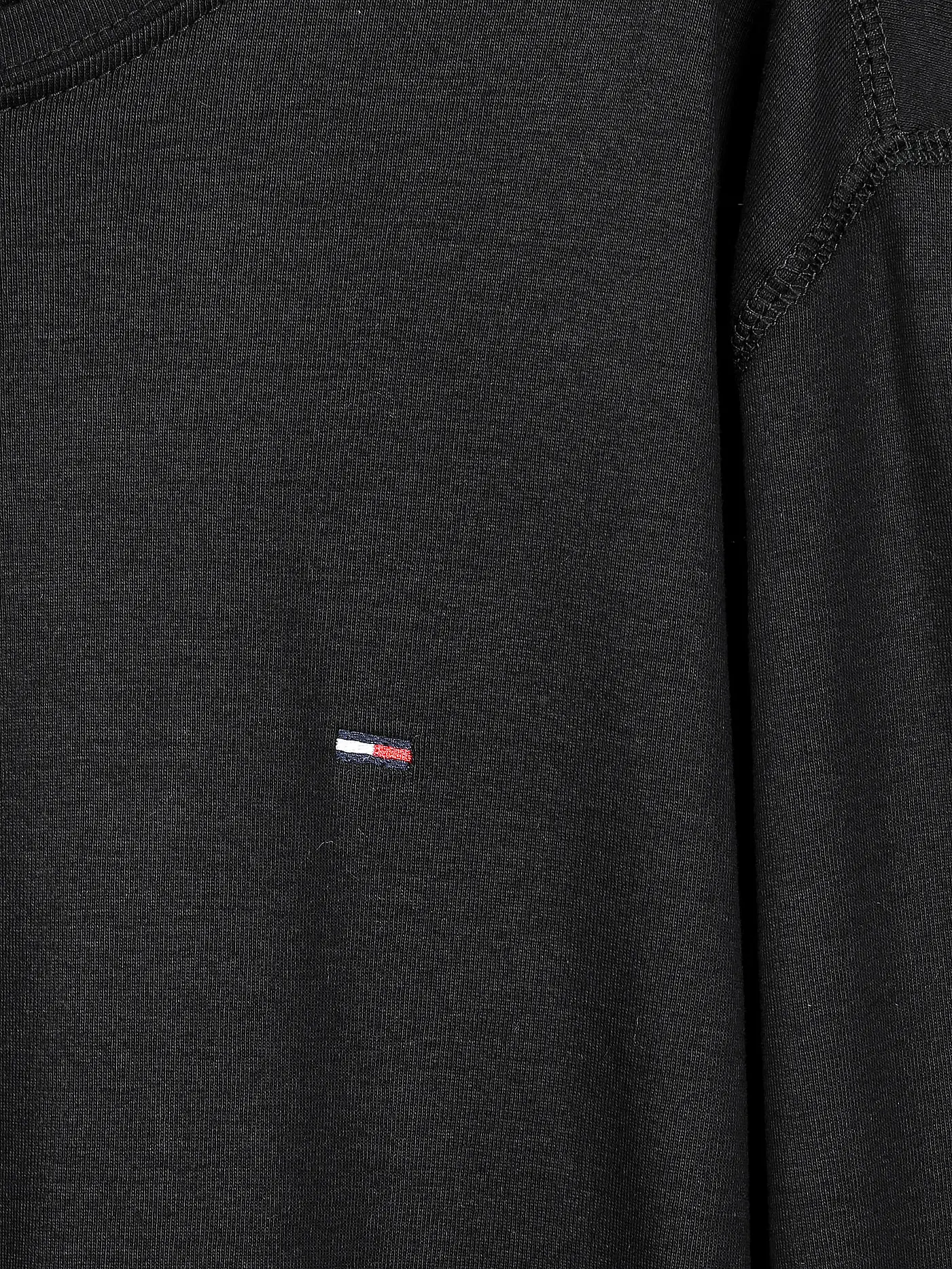 TOMMY JEANS | Langarmshirt  Slim Fit | schwarz