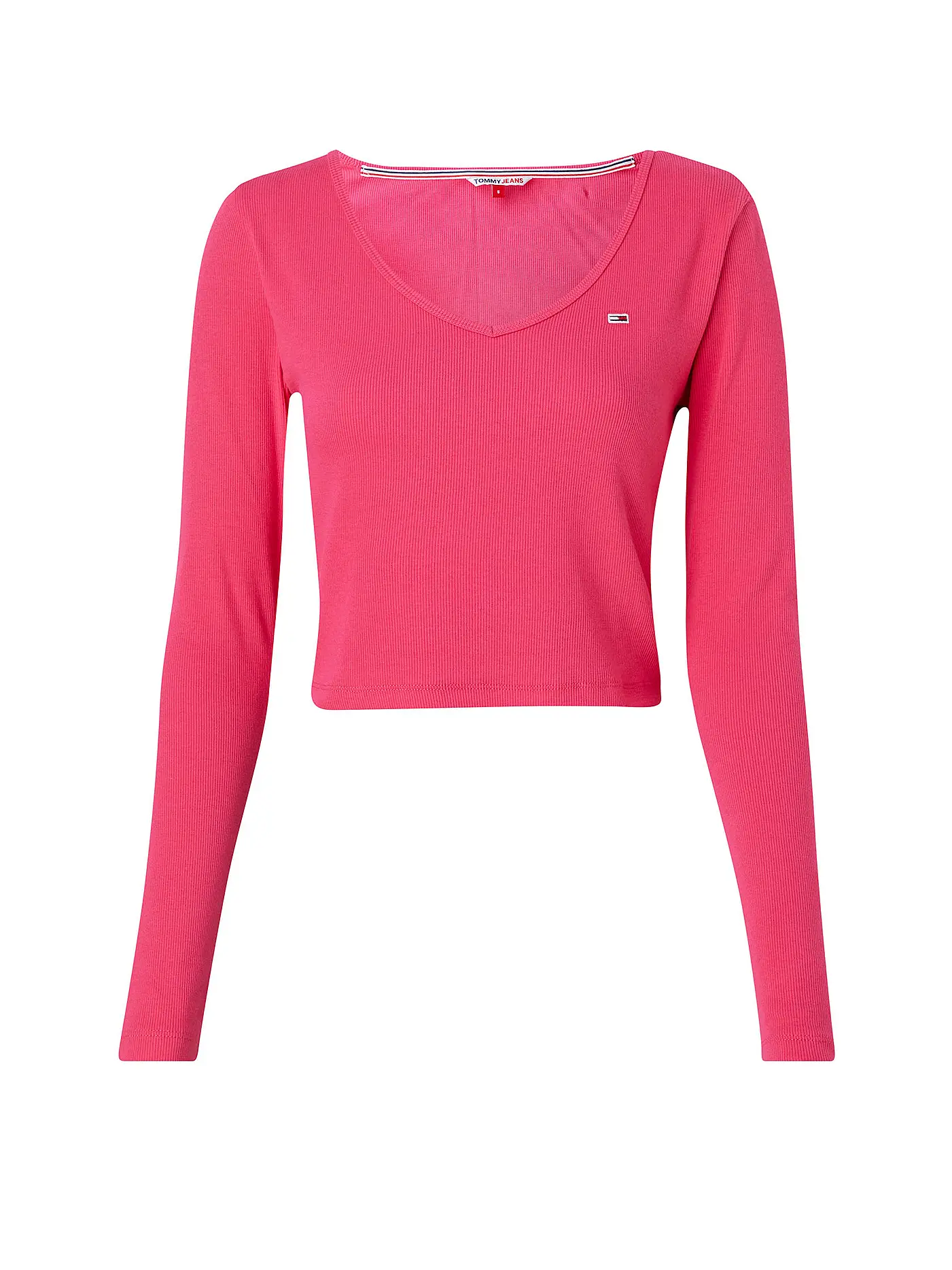 TOMMY JEANS | Langarmshirt Cropped Fit | pink