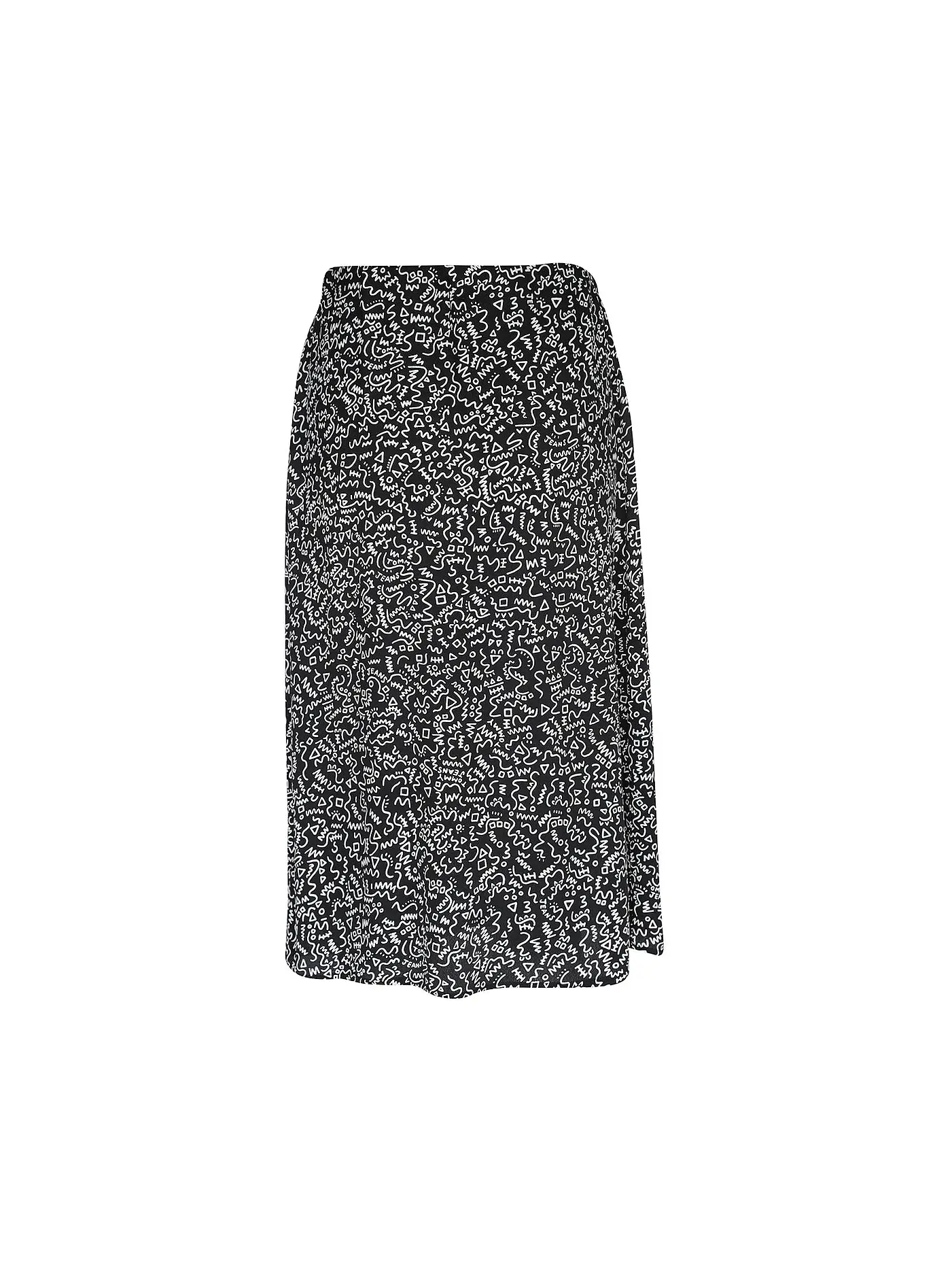 TOMMY JEANS | Midi Rock | schwarz