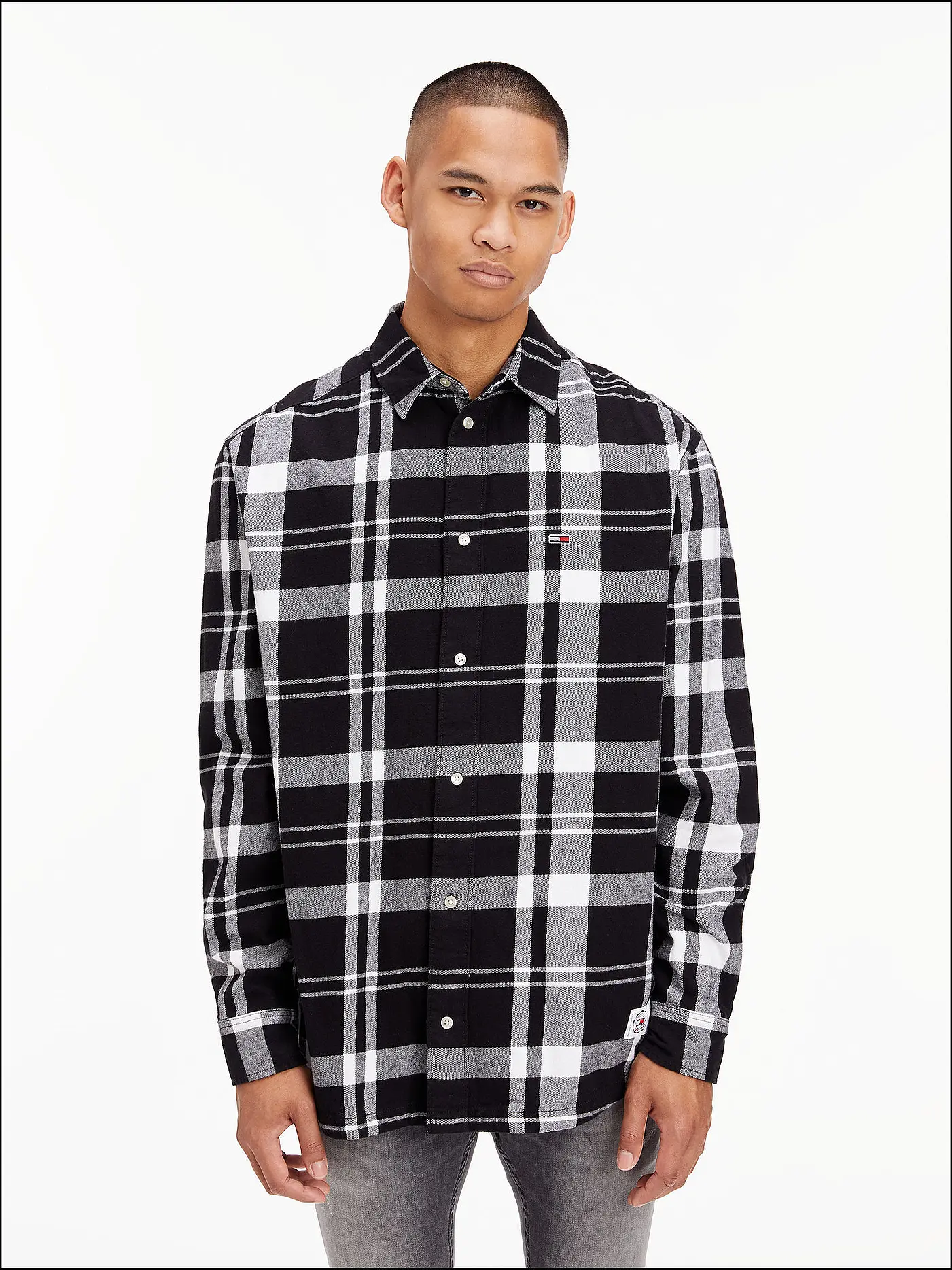 TOMMY JEANS | Overshirt TJM | schwarz