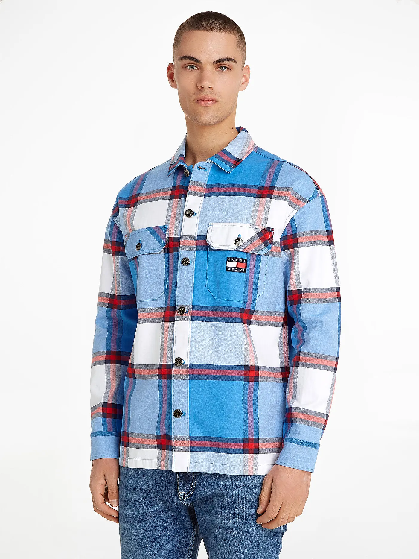TOMMY JEANS | Overshirt | blau
