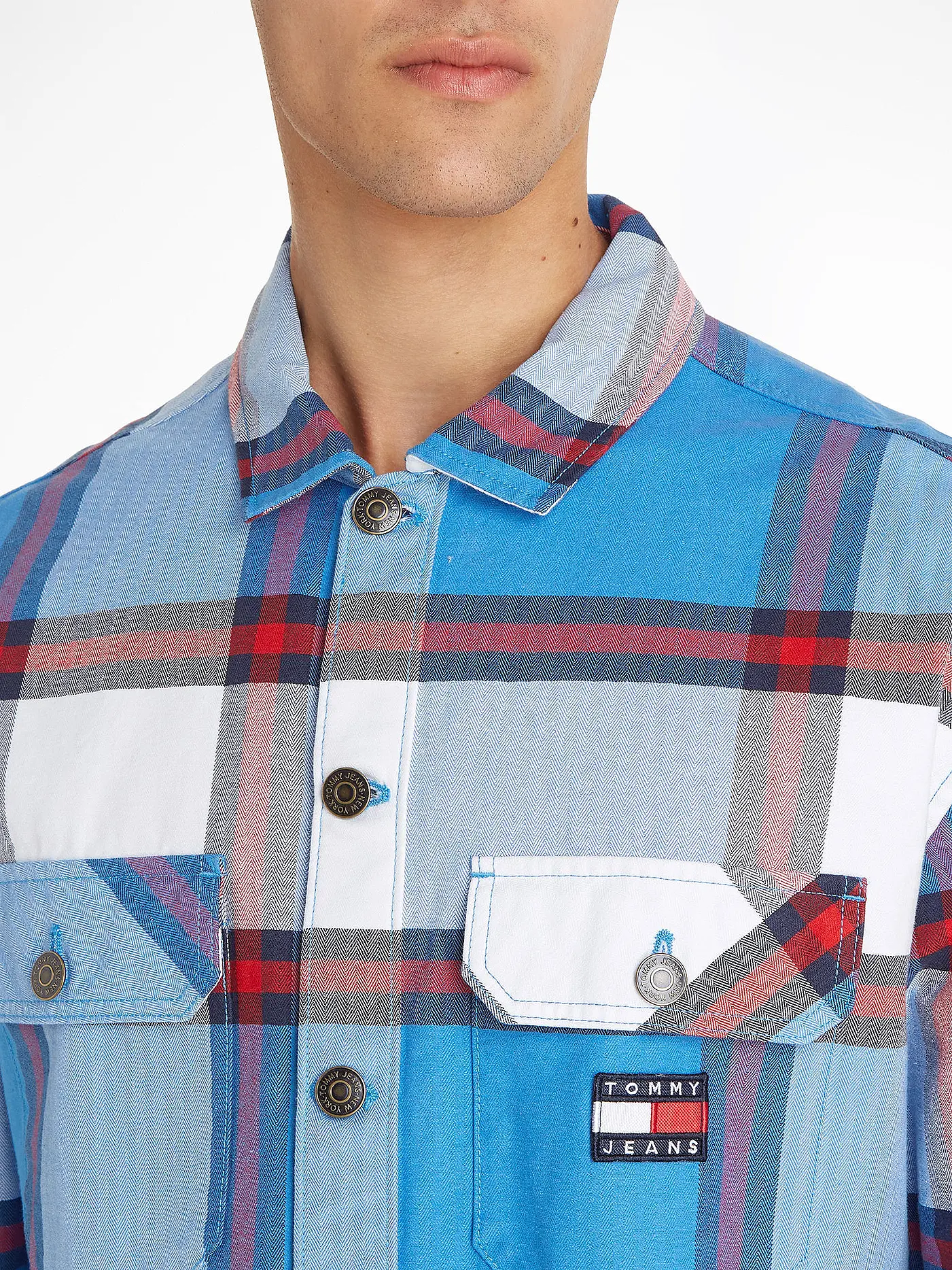 TOMMY JEANS | Overshirt | blau