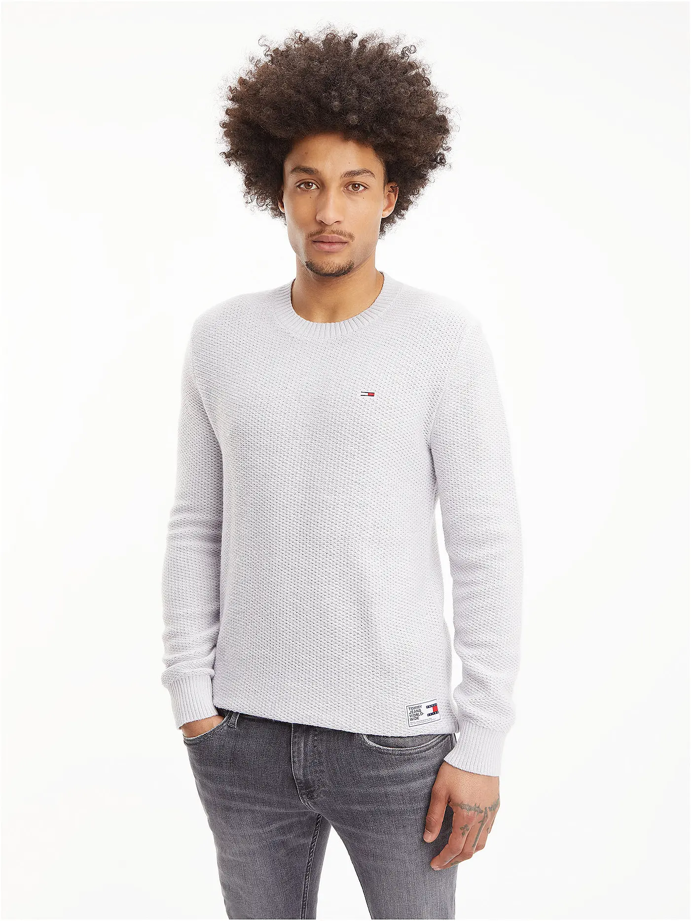 TOMMY JEANS | Pullover | grau