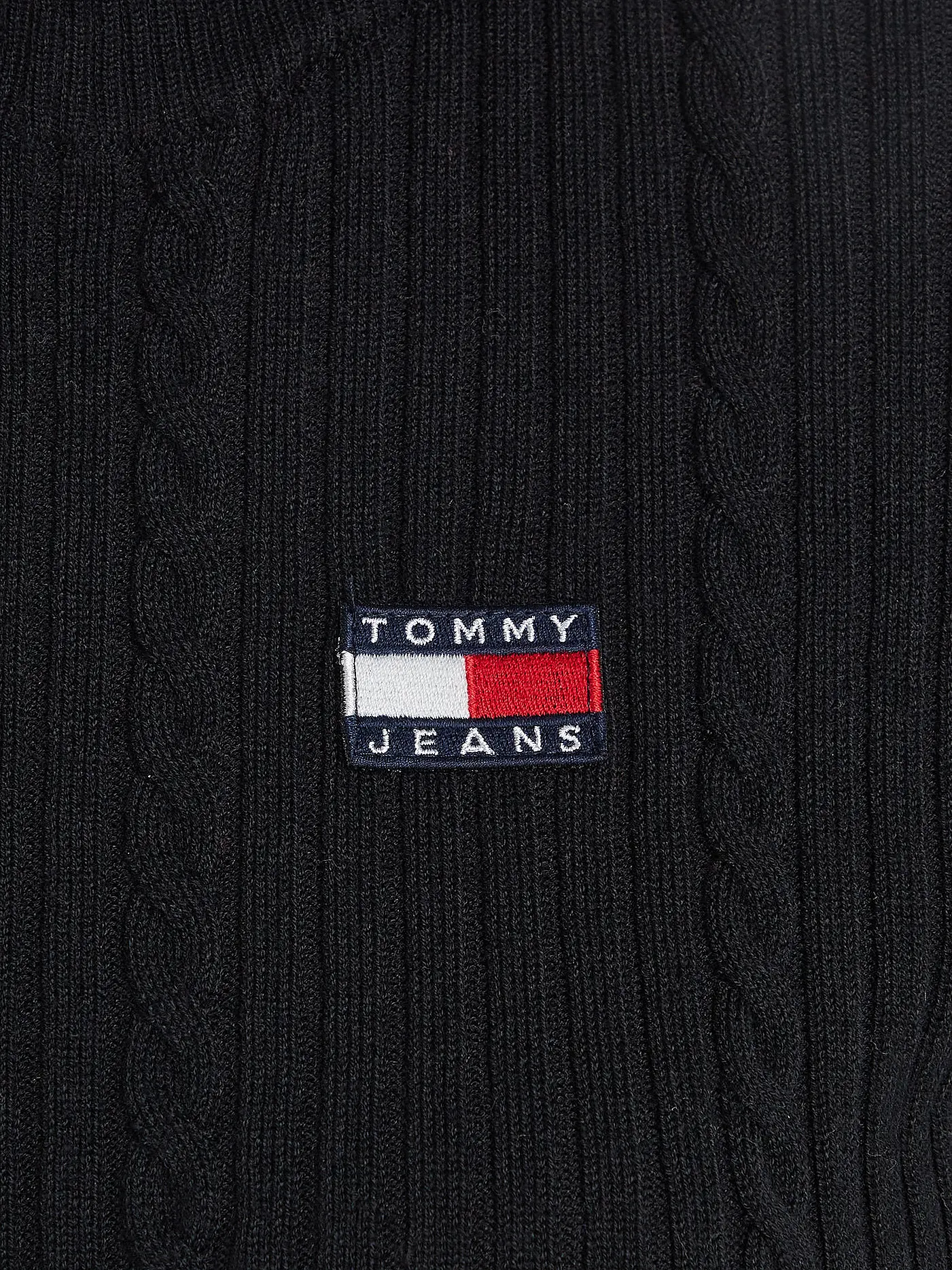 TOMMY JEANS | Strickjacke | schwarz