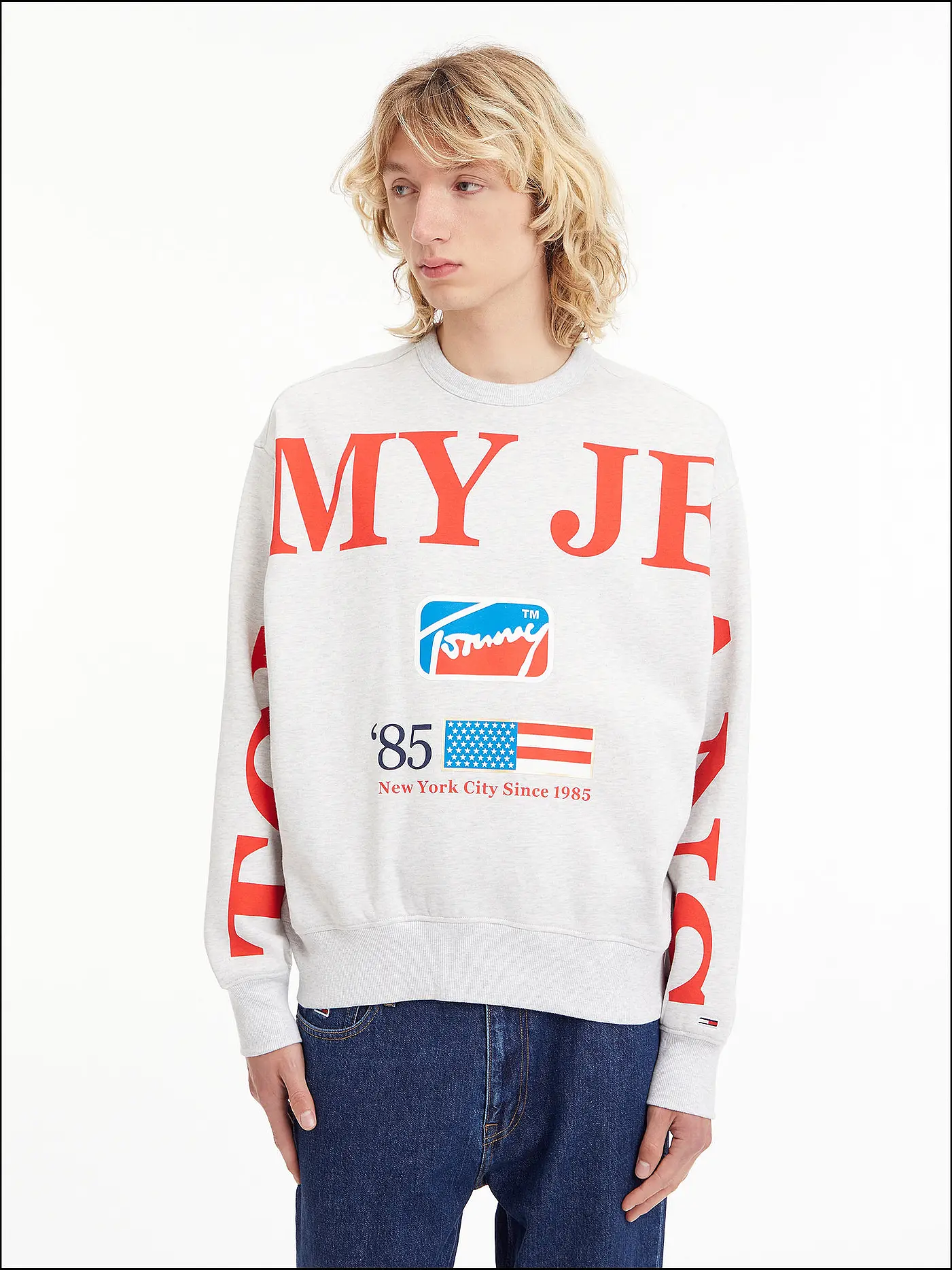 TOMMY JEANS | Sweatshirt | grau