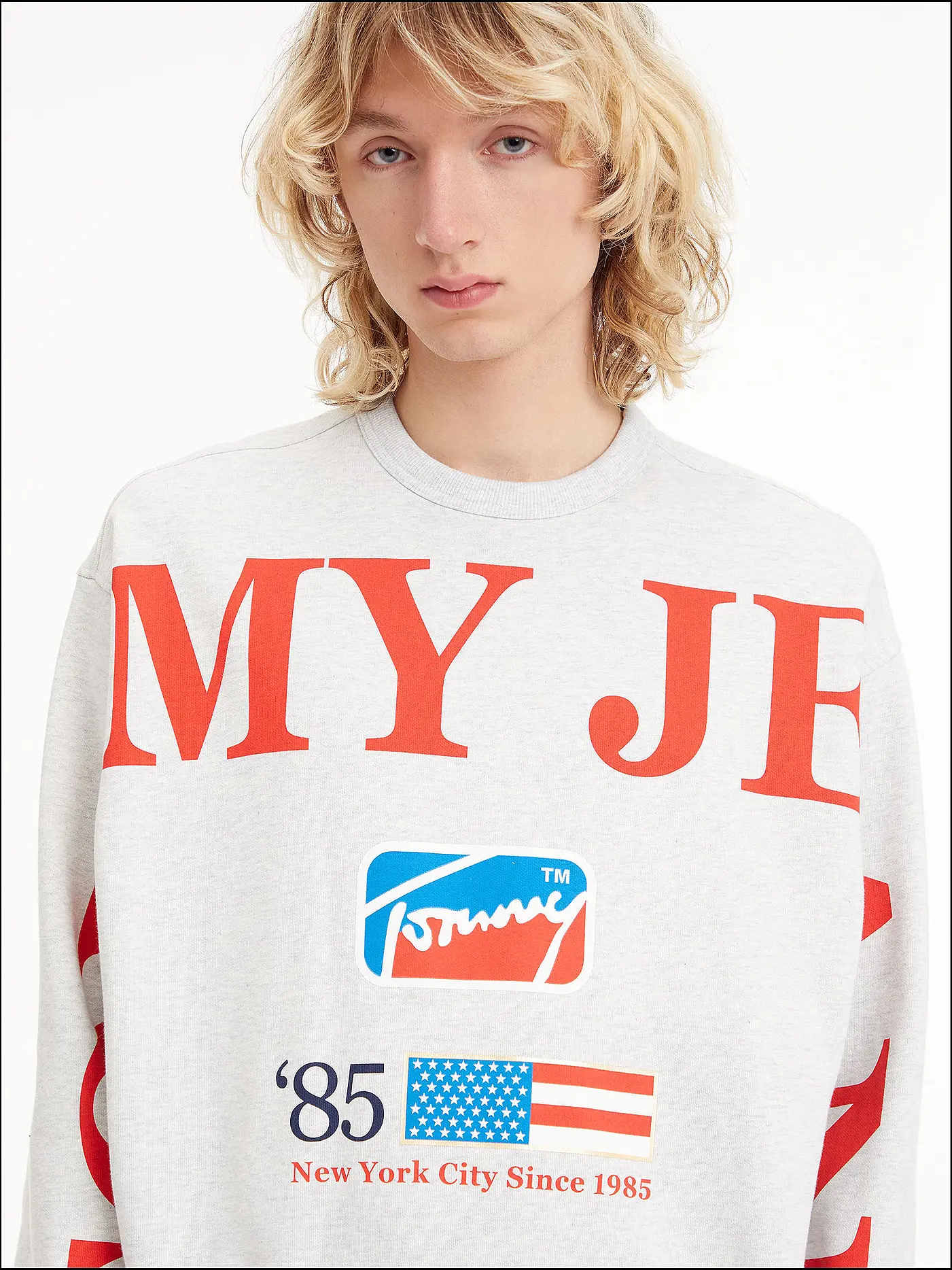TOMMY JEANS | Sweatshirt | grau