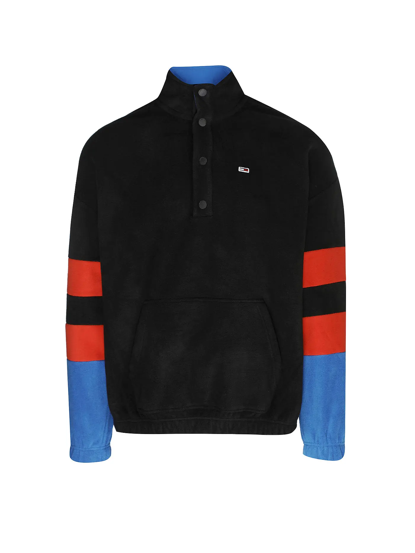 TOMMY JEANS | Troyer Sweater | schwarz
