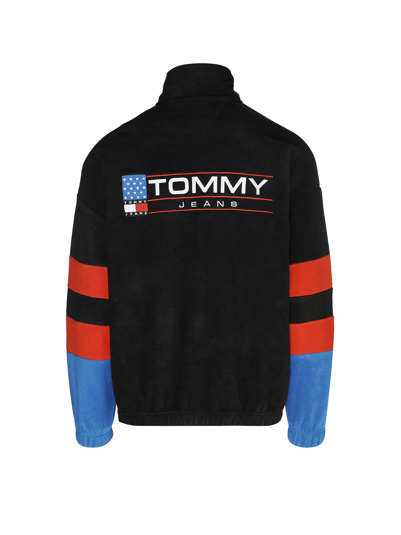 TOMMY JEANS | Troyer Sweater | schwarz