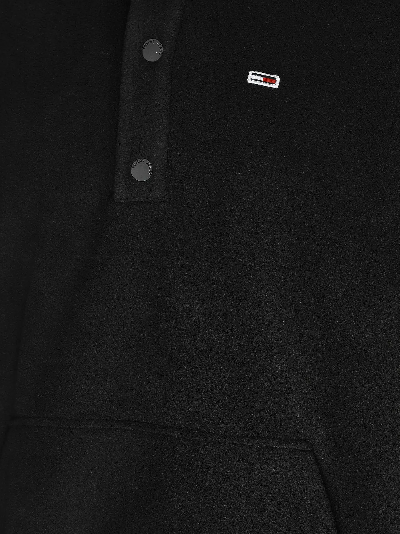 TOMMY JEANS | Troyer Sweater | schwarz
