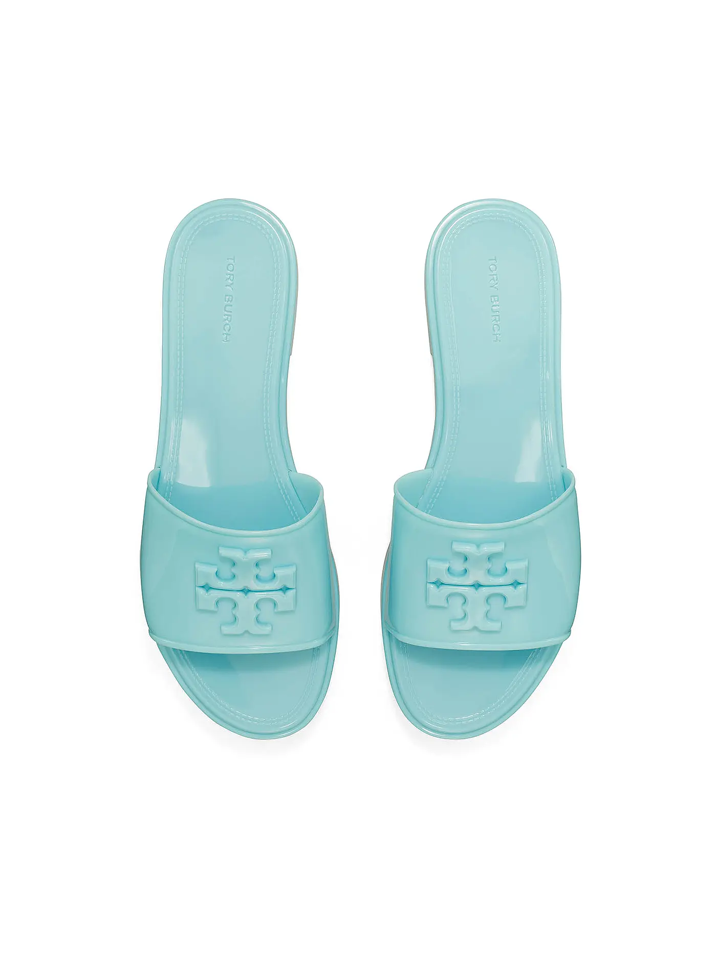 TORY BURCH | Badeschuhe - Pantoletten ELEANOR JELLY SLIDE | blau