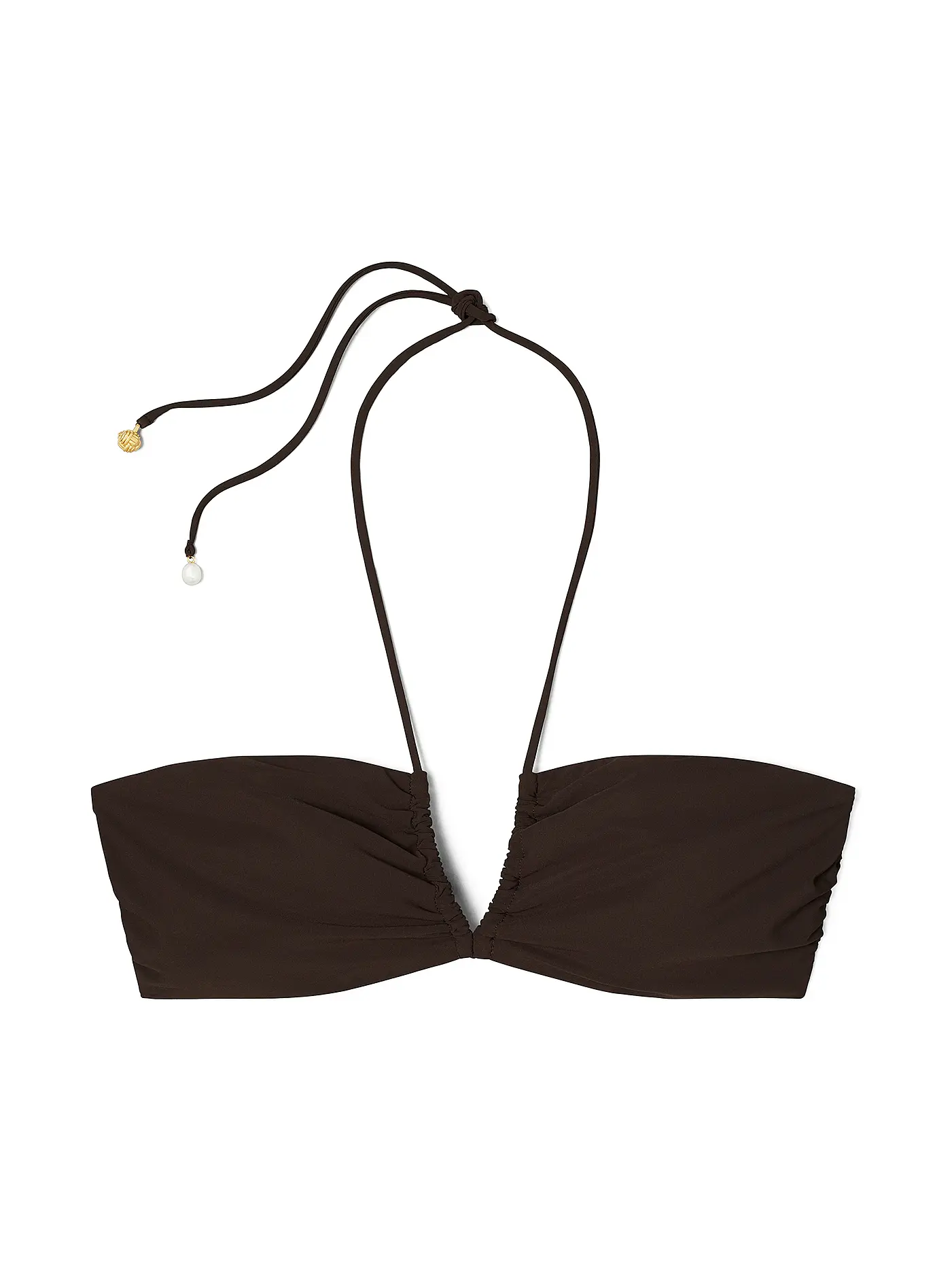 TORY BURCH | Bandeau Bikinioberteil  | braun