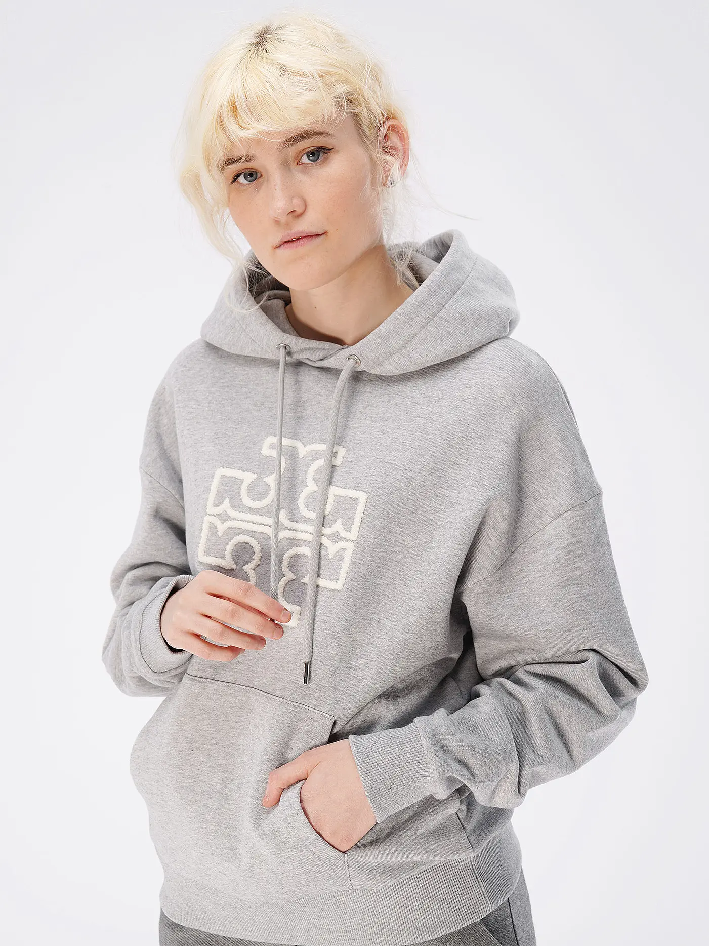 TORY BURCH | Kapuzensweater - Hoodie | grau
