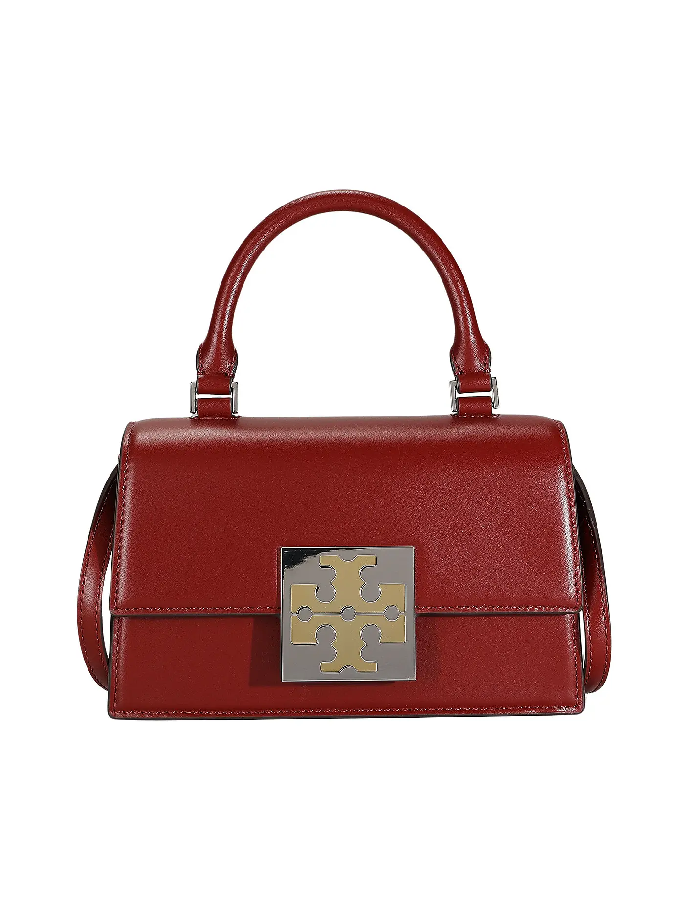 TORY BURCH | Ledertasche - Mini Bag  | dunkelrot