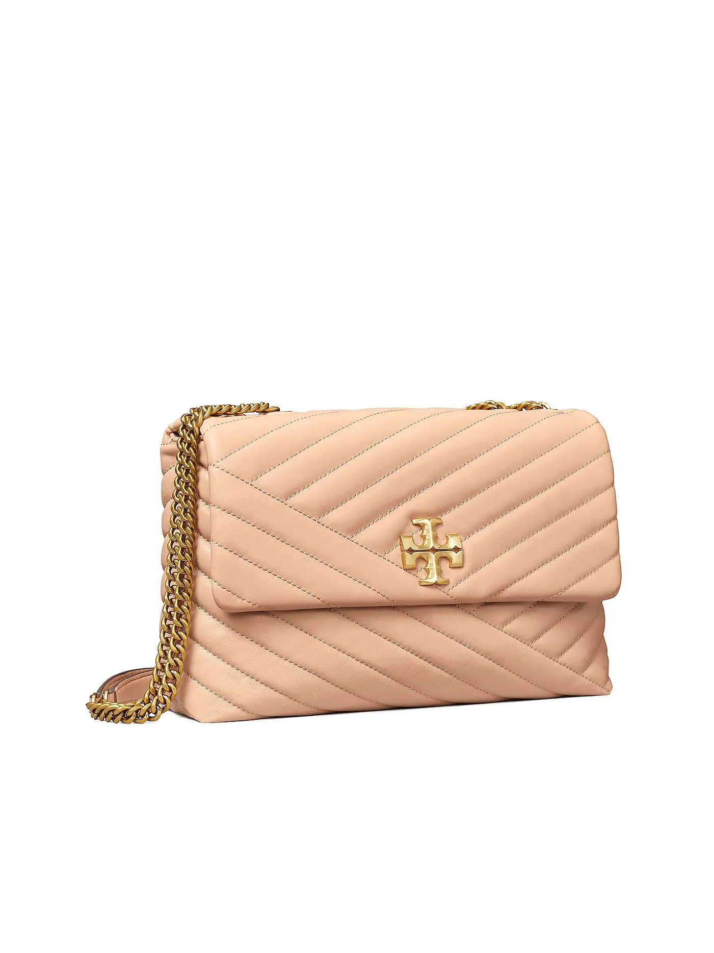 TORY BURCH | Ledertasche - Schultertasche CONVERTIBLE SHOULDER BAG | beige