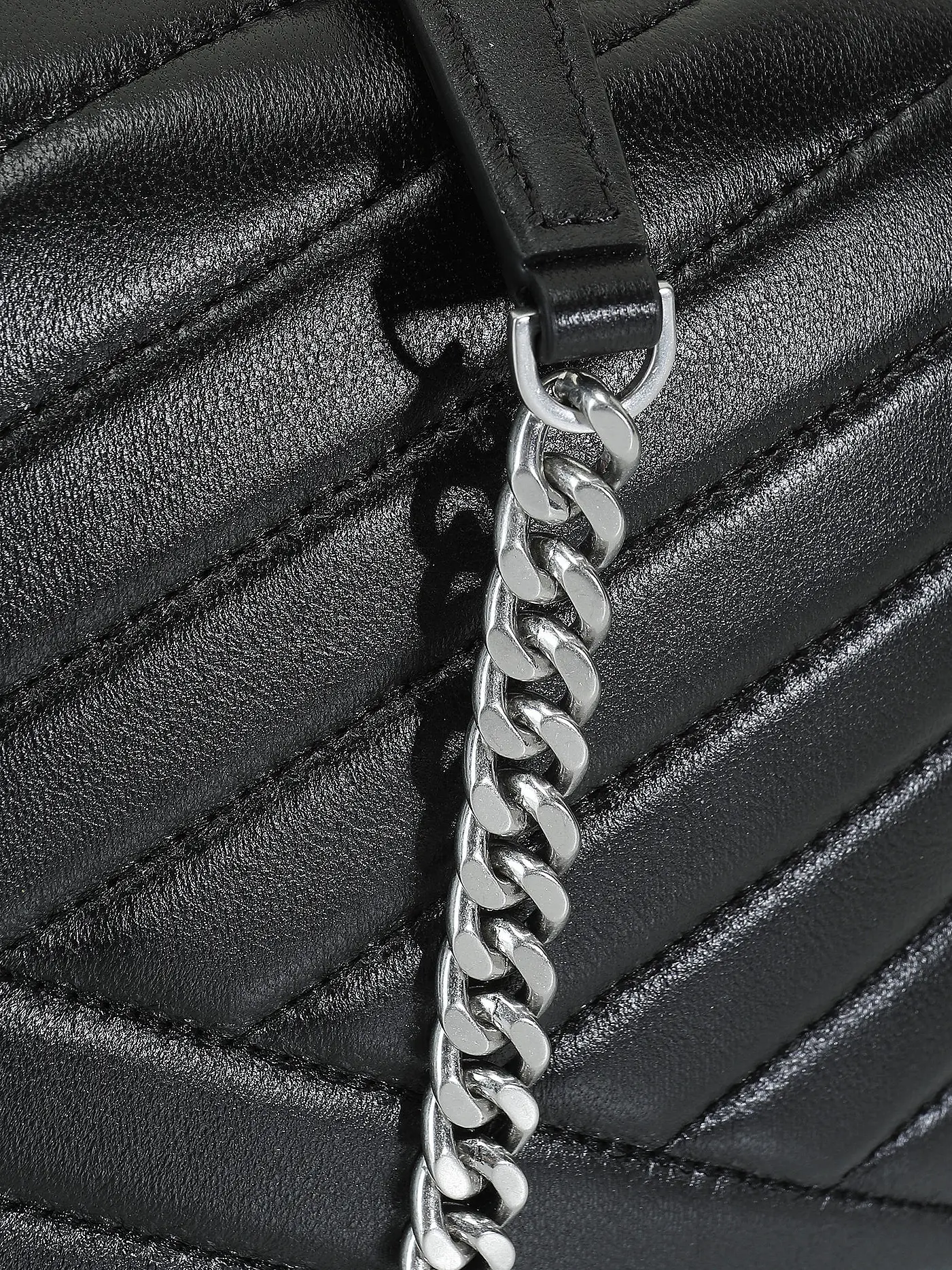 TORY BURCH | Ledertasche - Schultertasche KIRA CHEVRON Small | schwarz