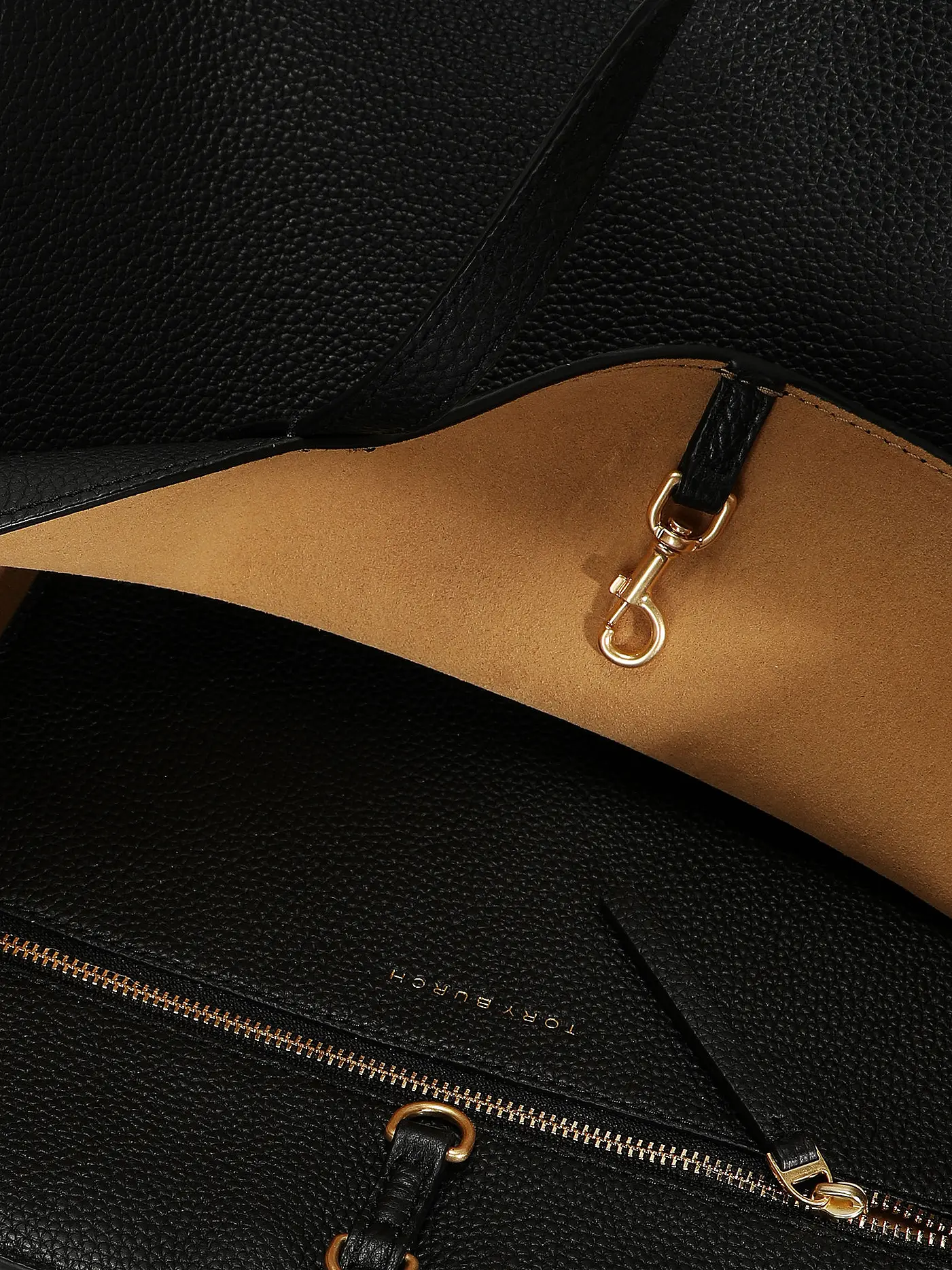 TORY BURCH | Ledertasche - Shopper MCGRAW  | schwarz