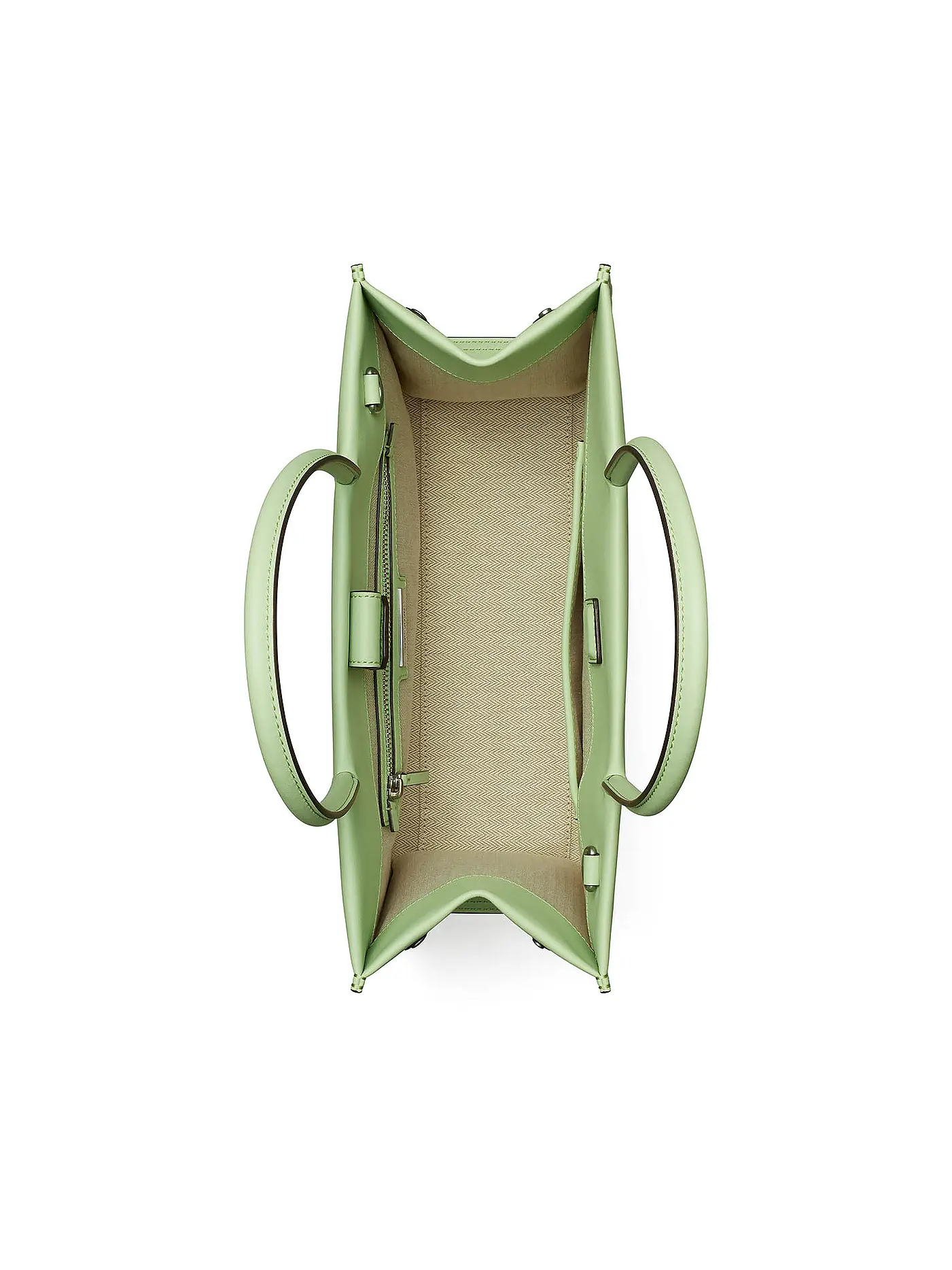 TORY BURCH | Ledertasche - Tote Bag ELLA ECO TOTE Small | hellgrün