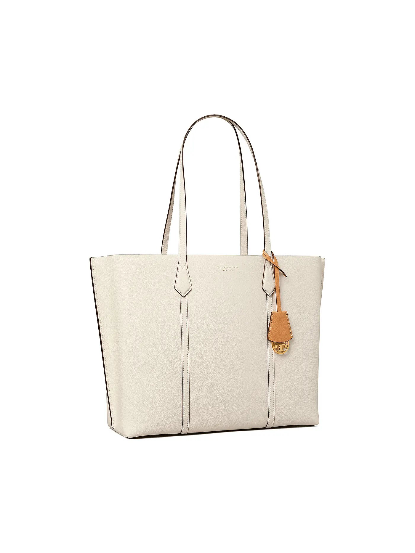 TORY BURCH | Ledertasche - Tote Bag PERRY TRIPLE COMPARTMENT | beige