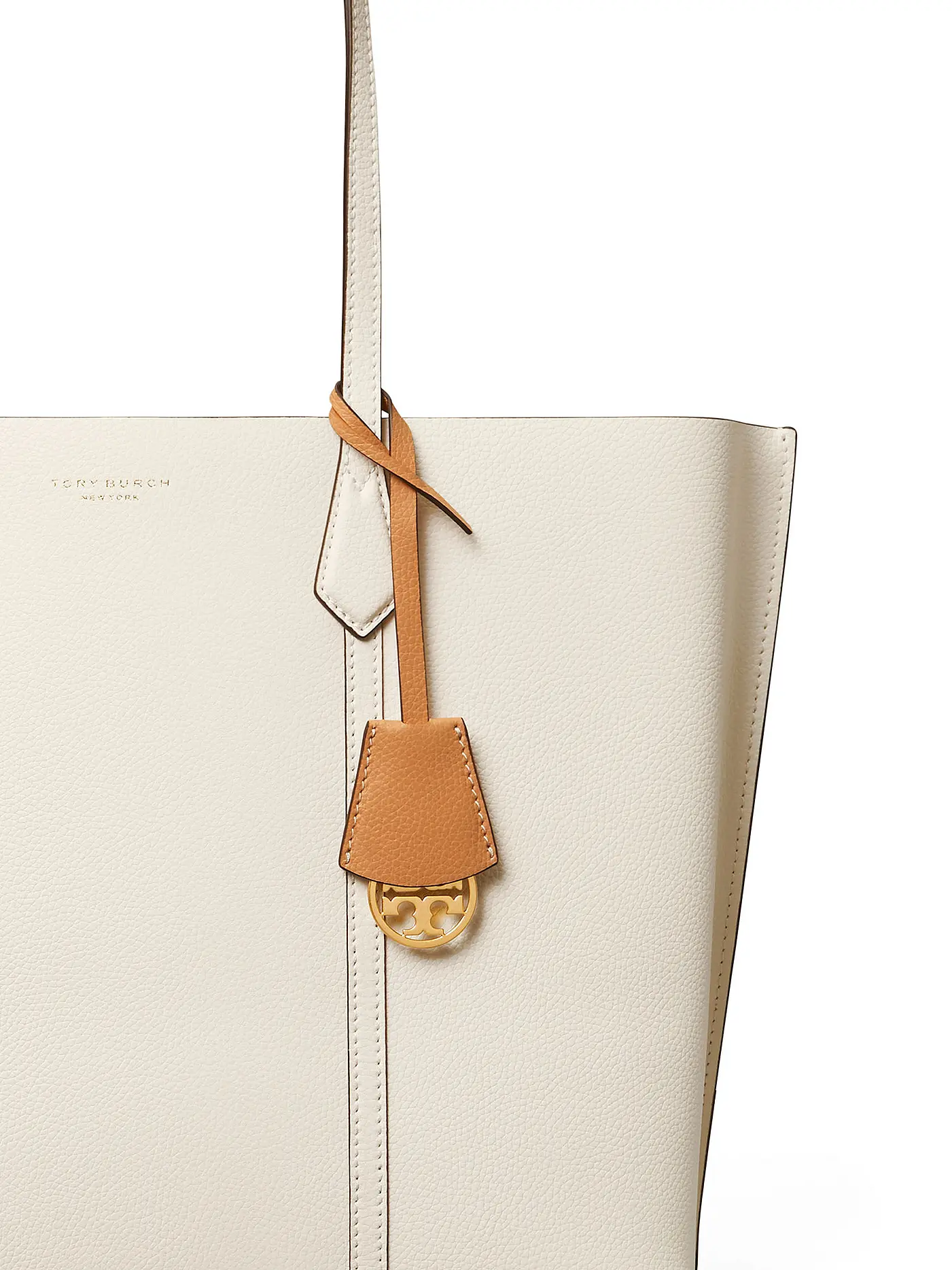 TORY BURCH | Ledertasche - Tote Bag PERRY TRIPLE COMPARTMENT | beige