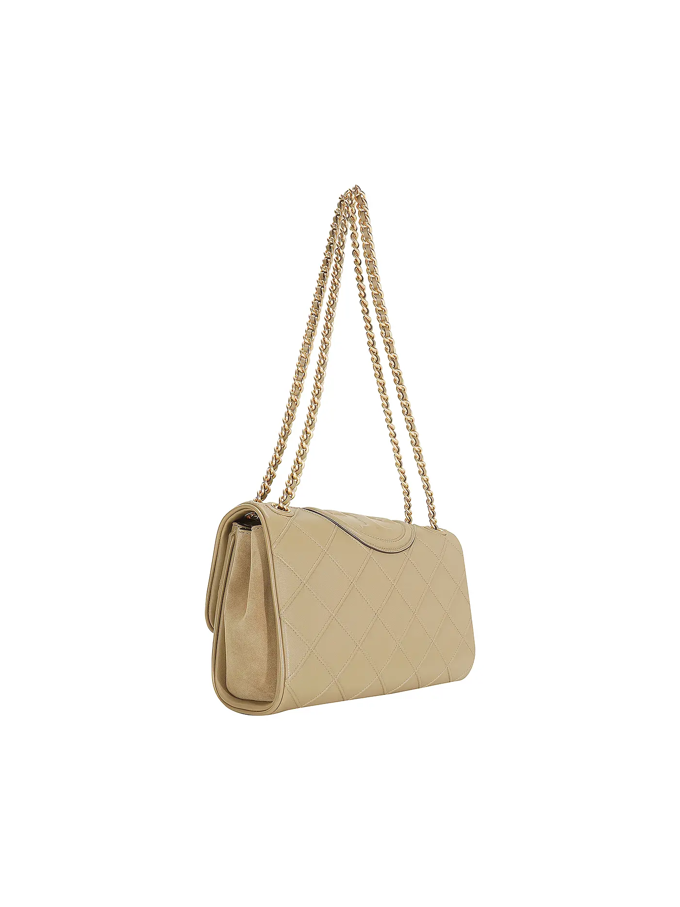 TORY BURCH | Ledertasche - Umhängetasche  | beige