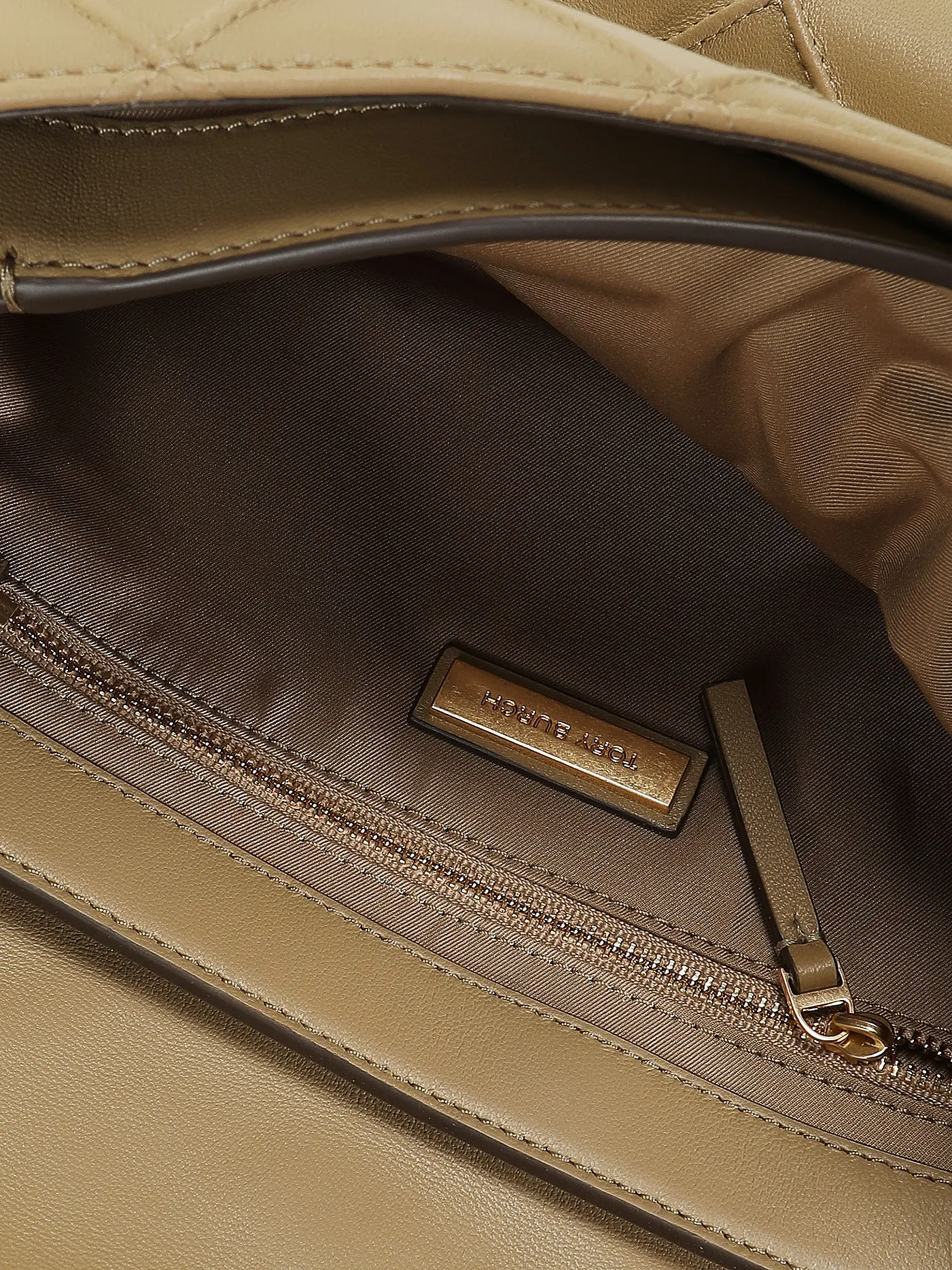 TORY BURCH | Ledertasche - Umhängetasche  | beige