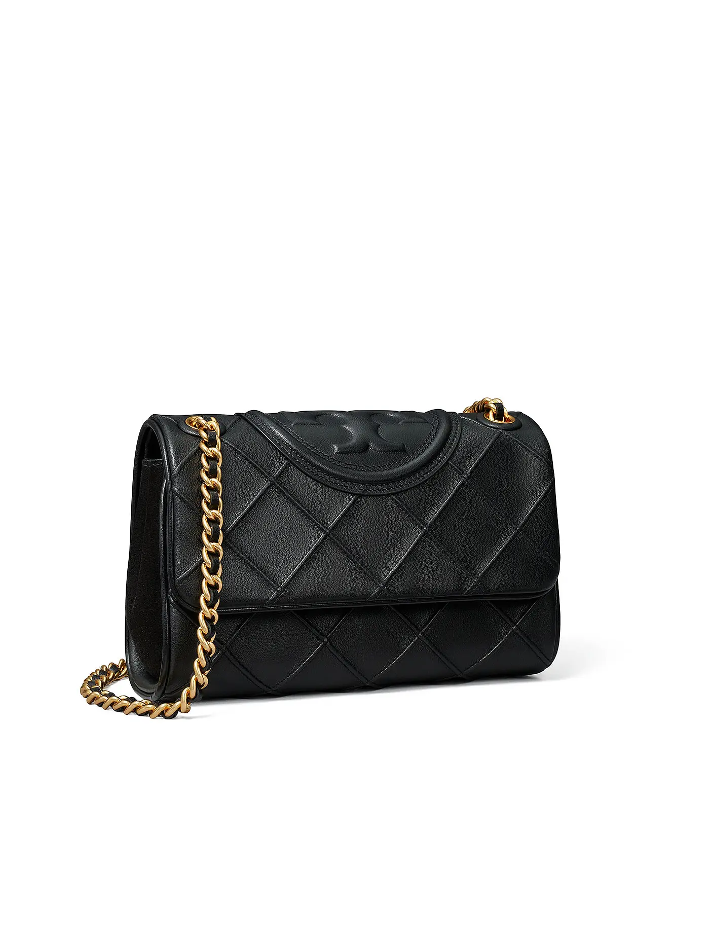 TORY BURCH | Ledertasche - Umhängetasche FLEMING | schwarz