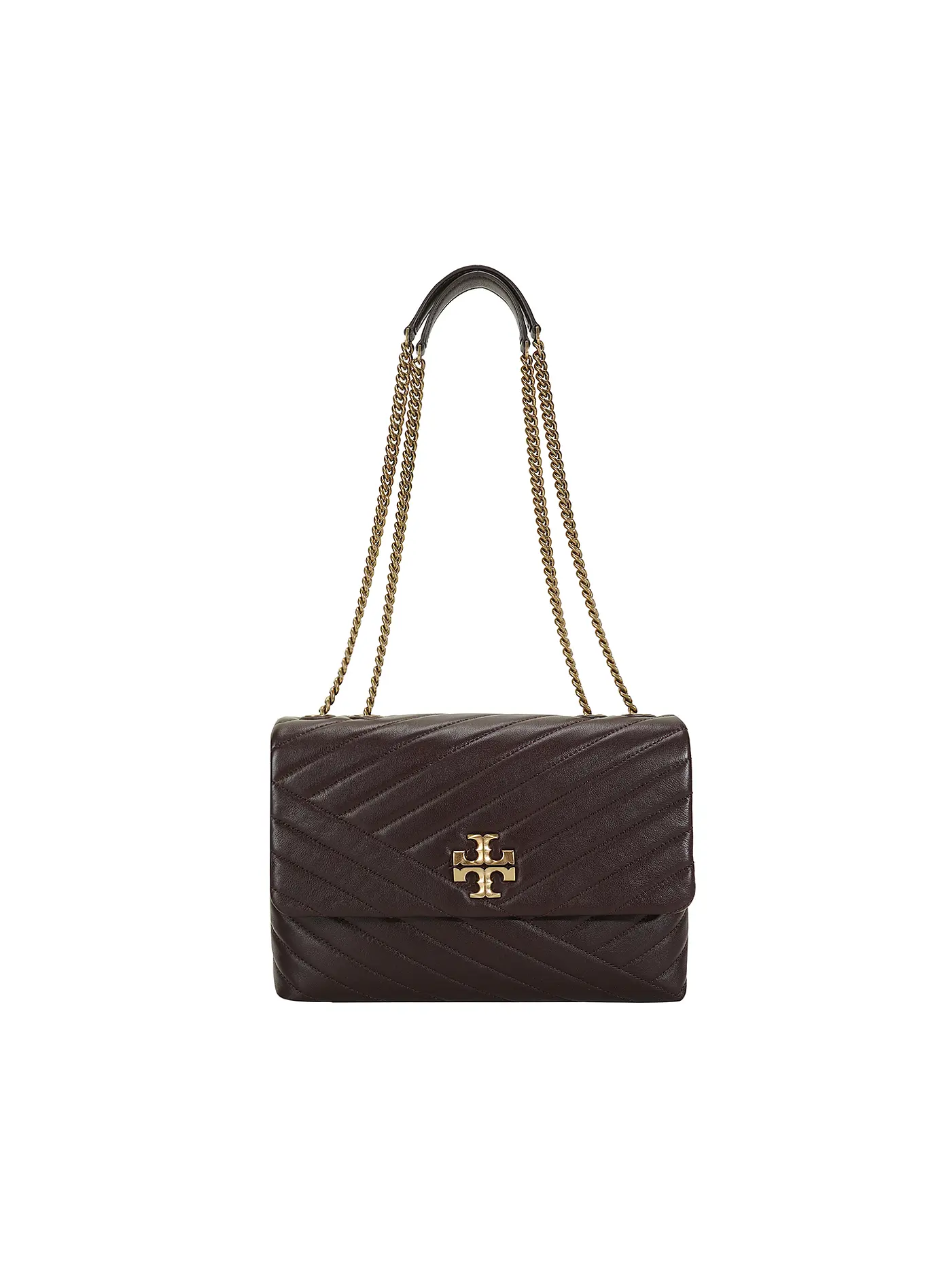 TORY BURCH | Ledertasche - Umhängetasche Kira  | braun