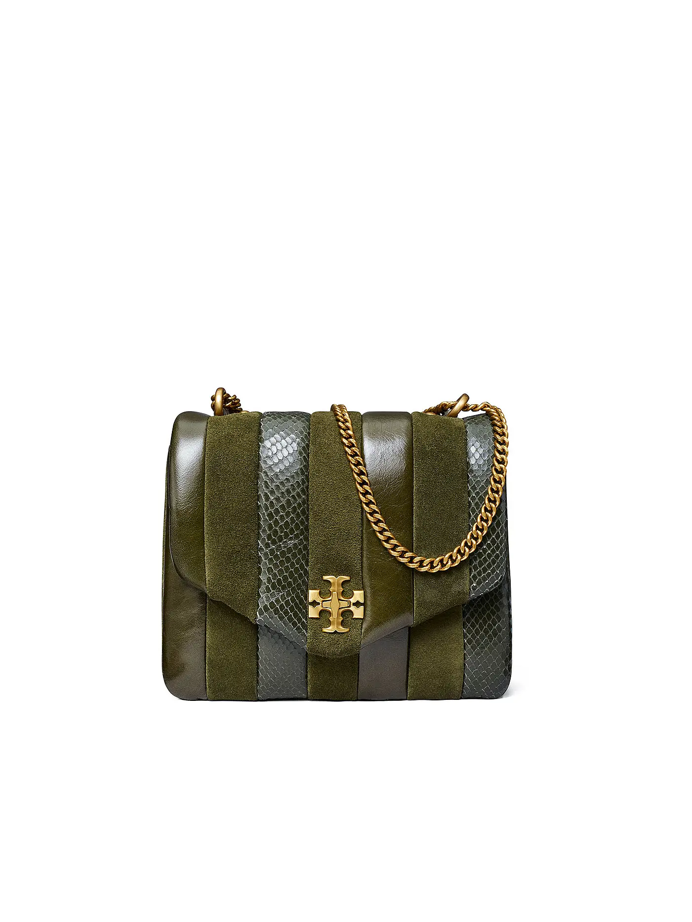 TORY BURCH | Ledertasche - Umhängetasche KIRA | dunkelgrün
