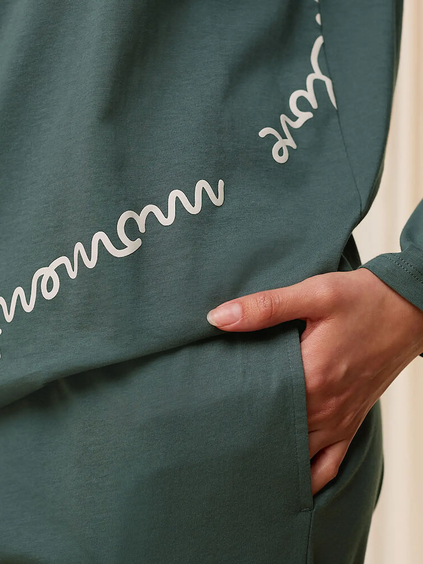 TRIUMPH | Pyjama  | dunkelgrün