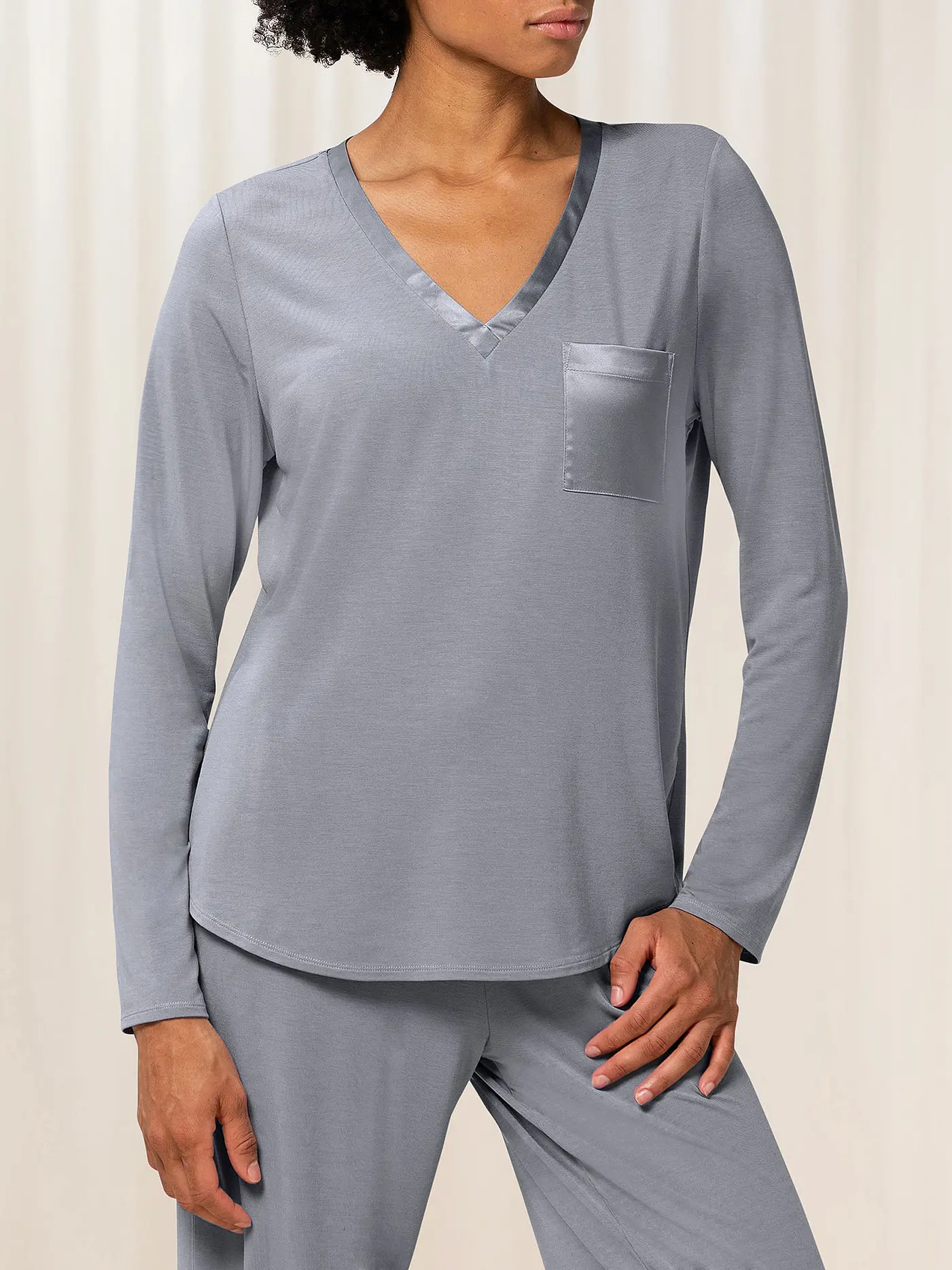 TRIUMPH | Pyjama Shirt | hellgrau
