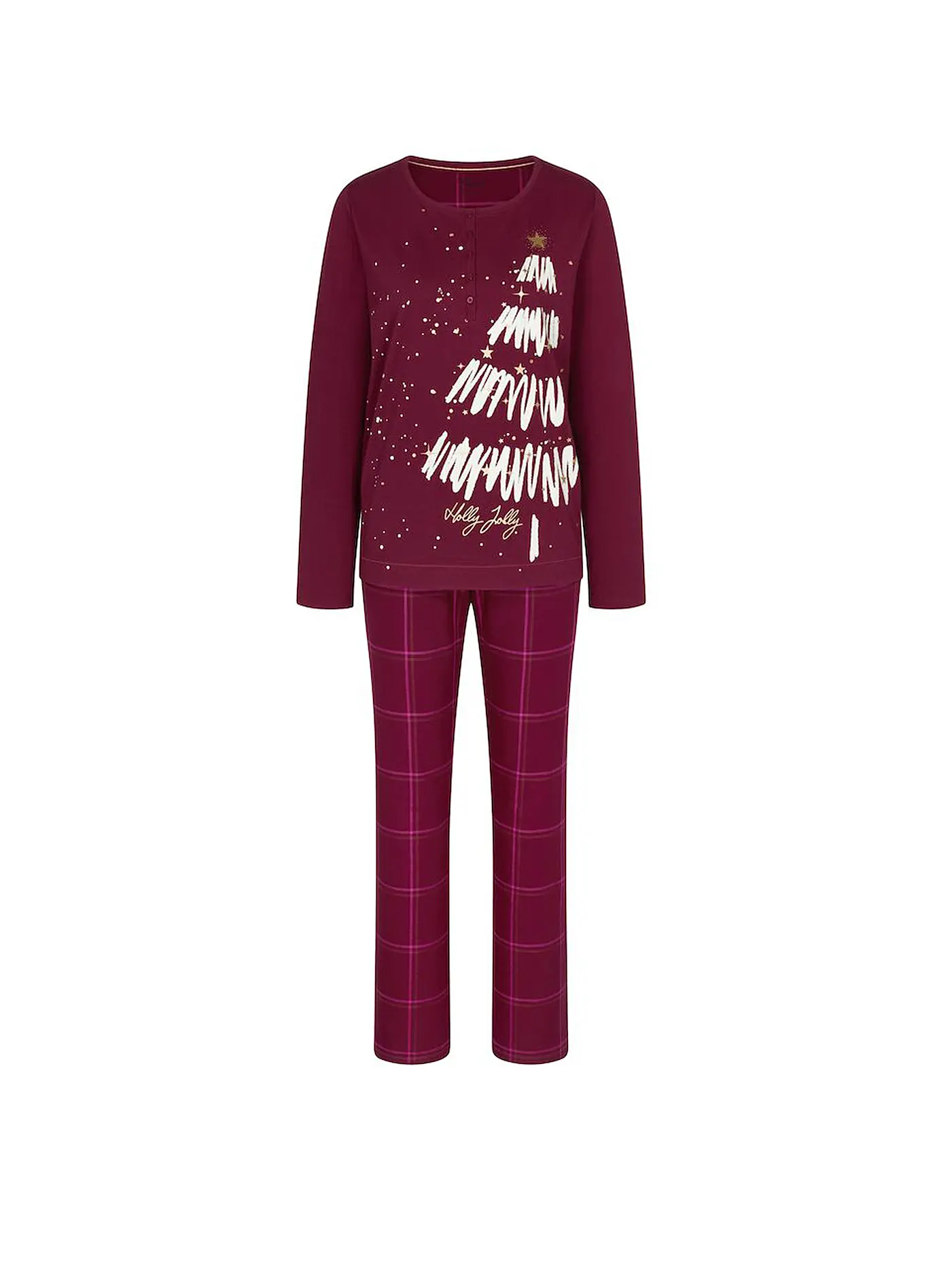 TRIUMPH | Pyjama WINTER MOMENTS  | dunkelrot