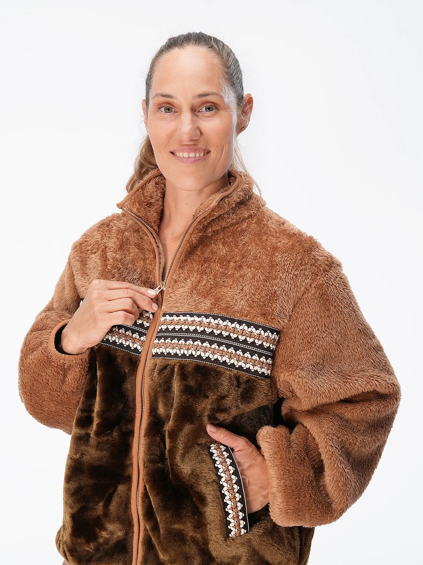 UGG | Jacke in Felloptik MARLENE | camel