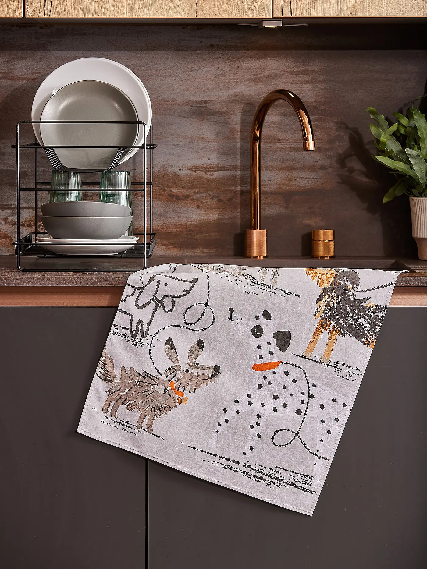 ULSTER WEAVERS | Geschirrtuch Cotton 45x75cm Dog Days | bunt