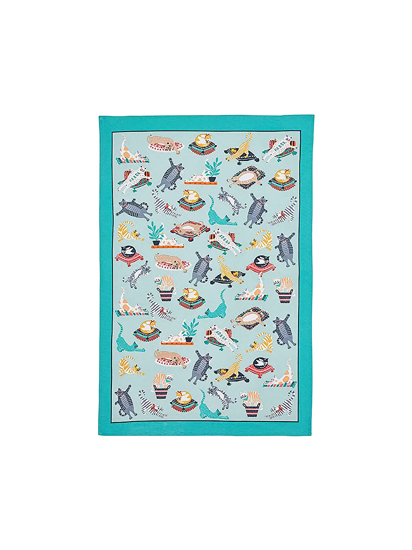 ULSTER WEAVERS | Geschirrtuch Cotton 45x75cm Kitty Cats | blau