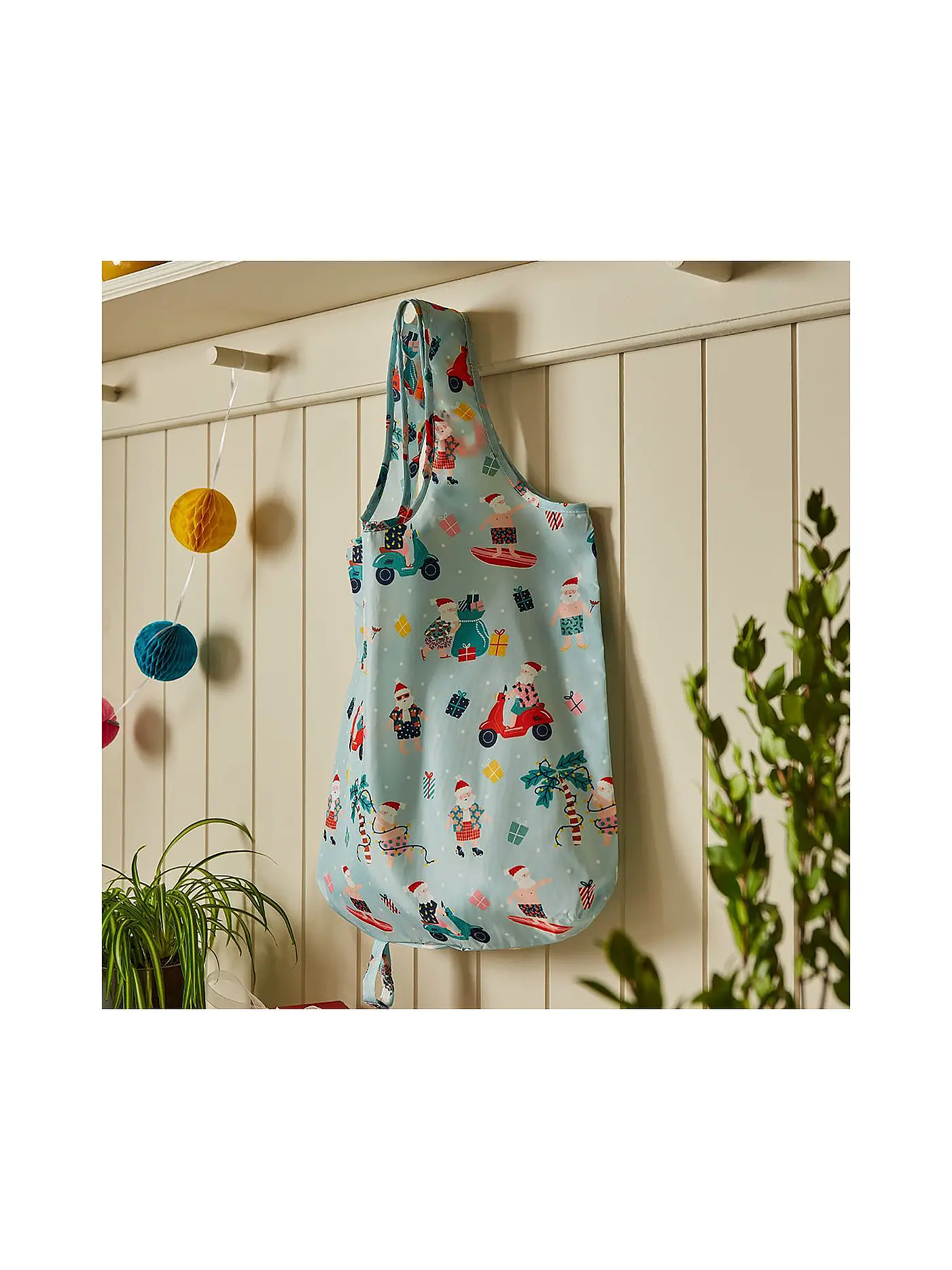 ULSTER WEAVERS | Tasche - Recycled Packable Bag Sunny Santa | mint