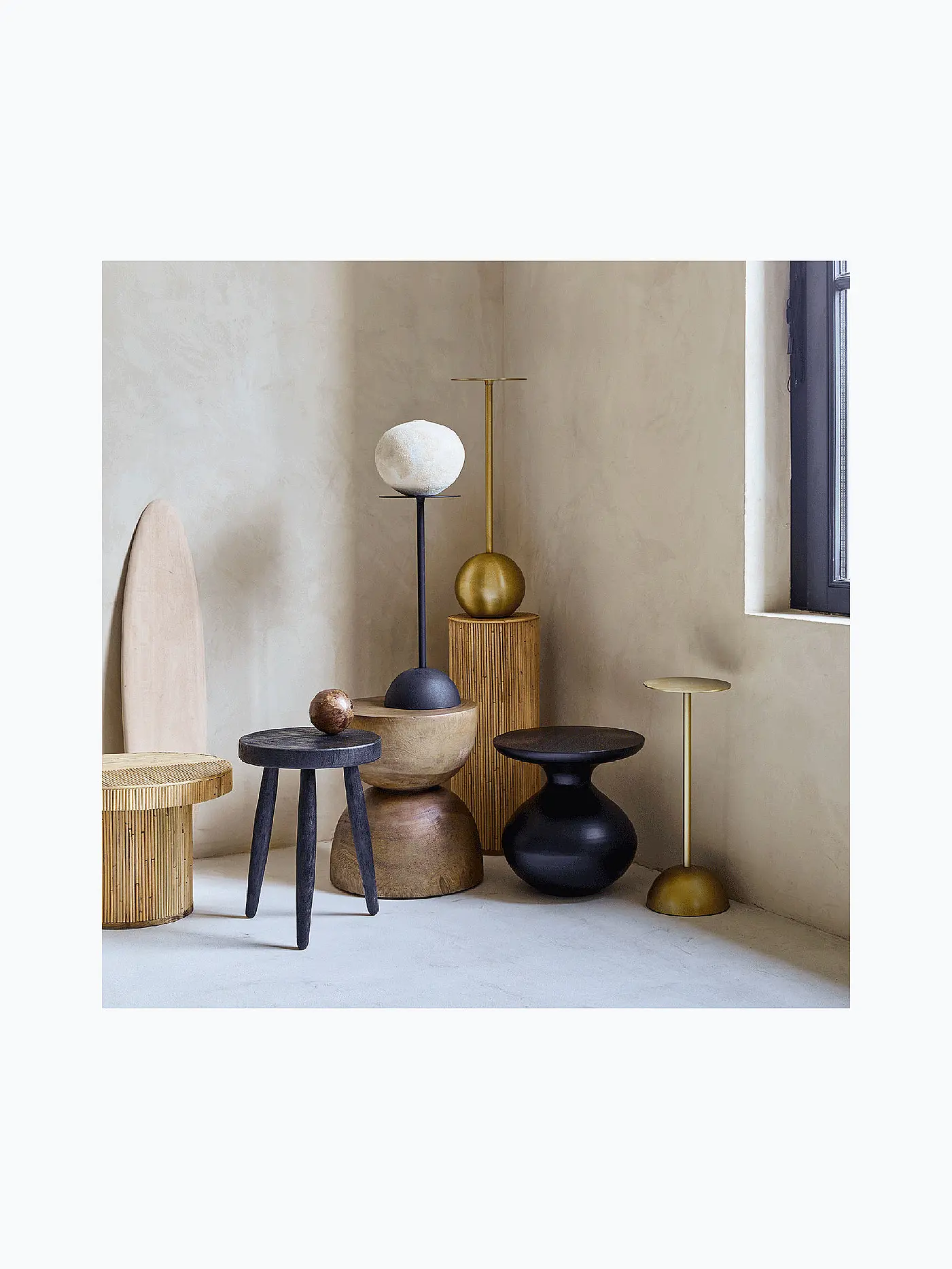 URBAN NATURE CULTURE | Beistelltisch 21x54cm Gold | gold