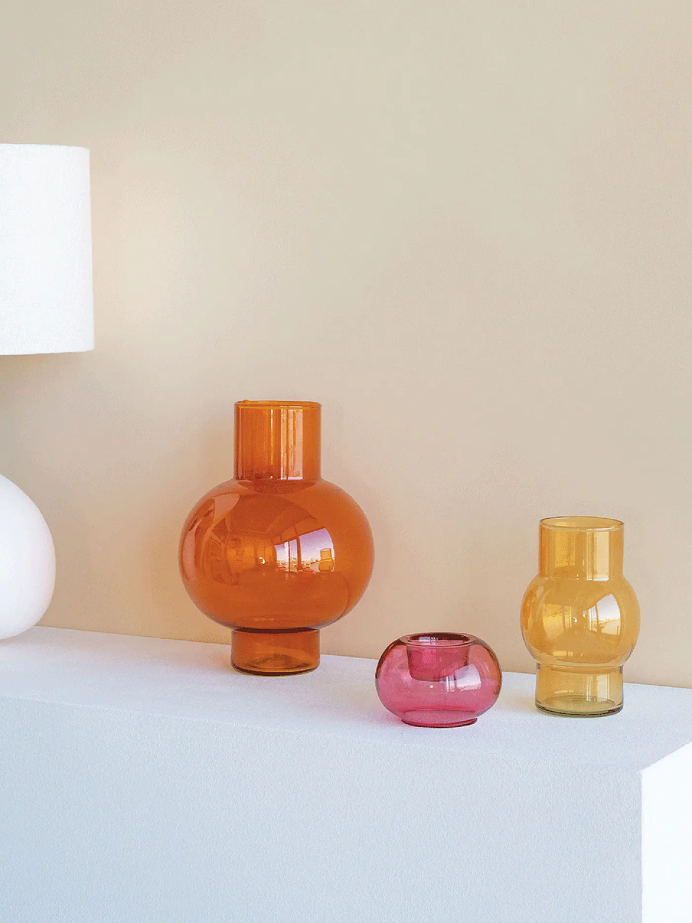 URBAN NATURE CULTURE | Vase TUMMY 22x17,5 Apricot Nectar | orange